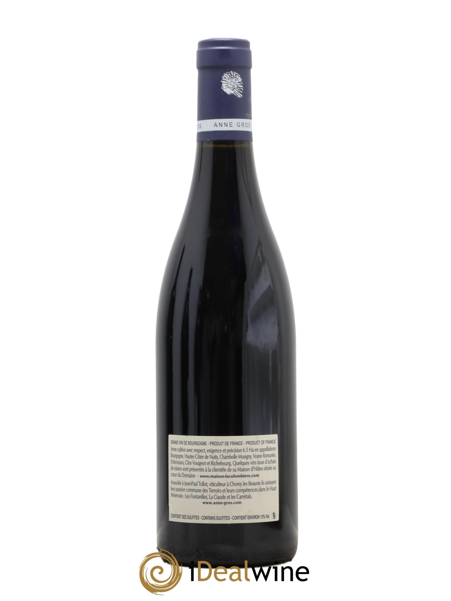Clos de Vougeot Grand Cru Le Grand Maupertui Anne Gros 2012 - Lot de 1 bouteille - 1