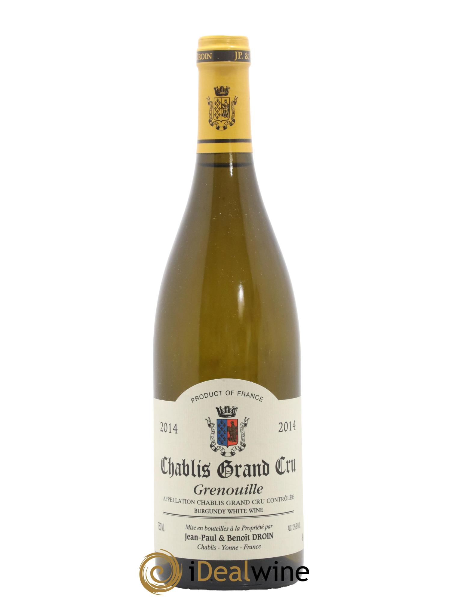 Chablis Grand Cru Grenouilles Jean-Paul & Benoît Droin (Domaine) 2014 - Lotto di 1 bottiglia - 0
