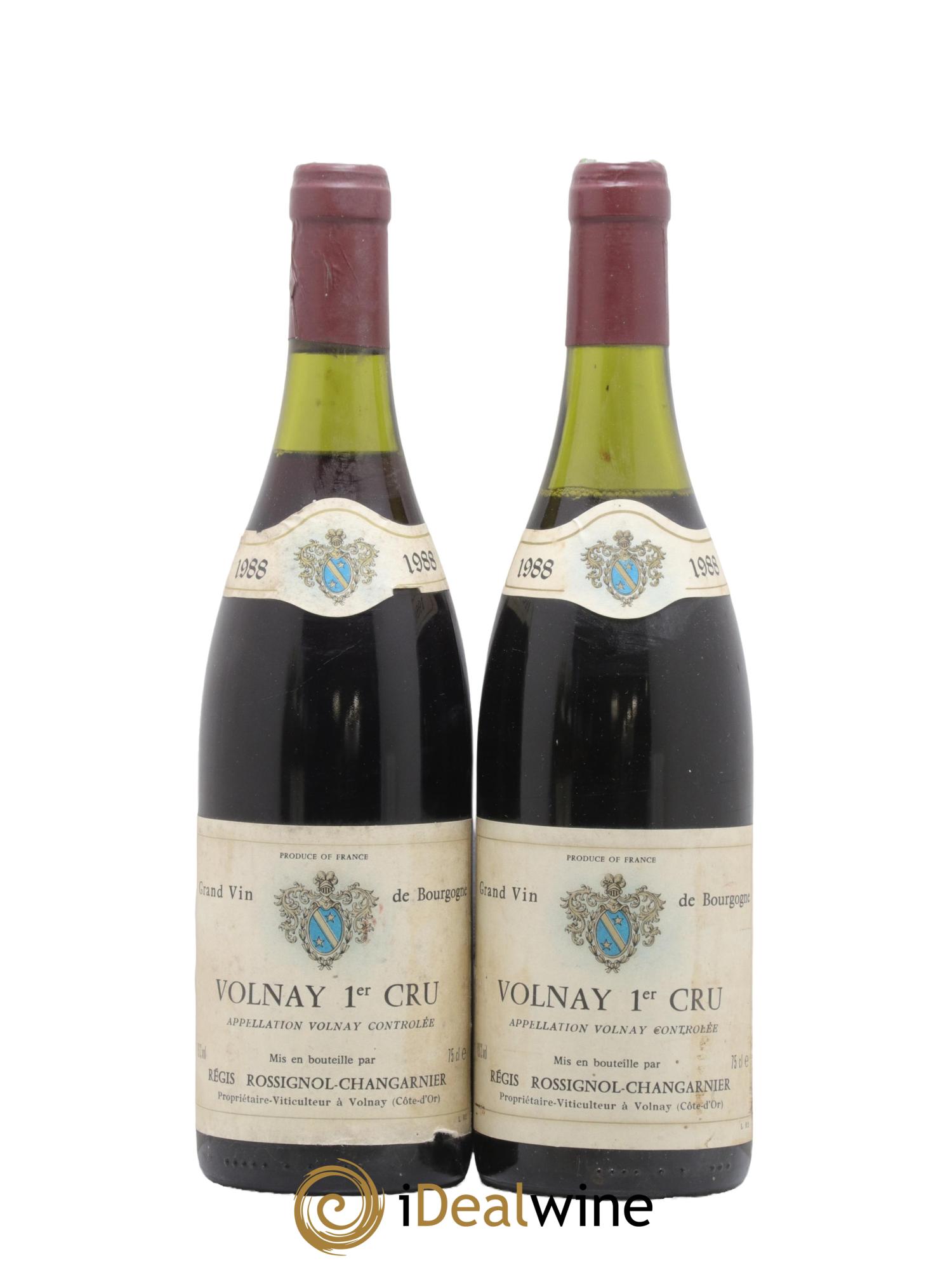 Volnay 1er Cru Rossignol-Changarnier 1988 - Lot de 2 bouteilles - 0