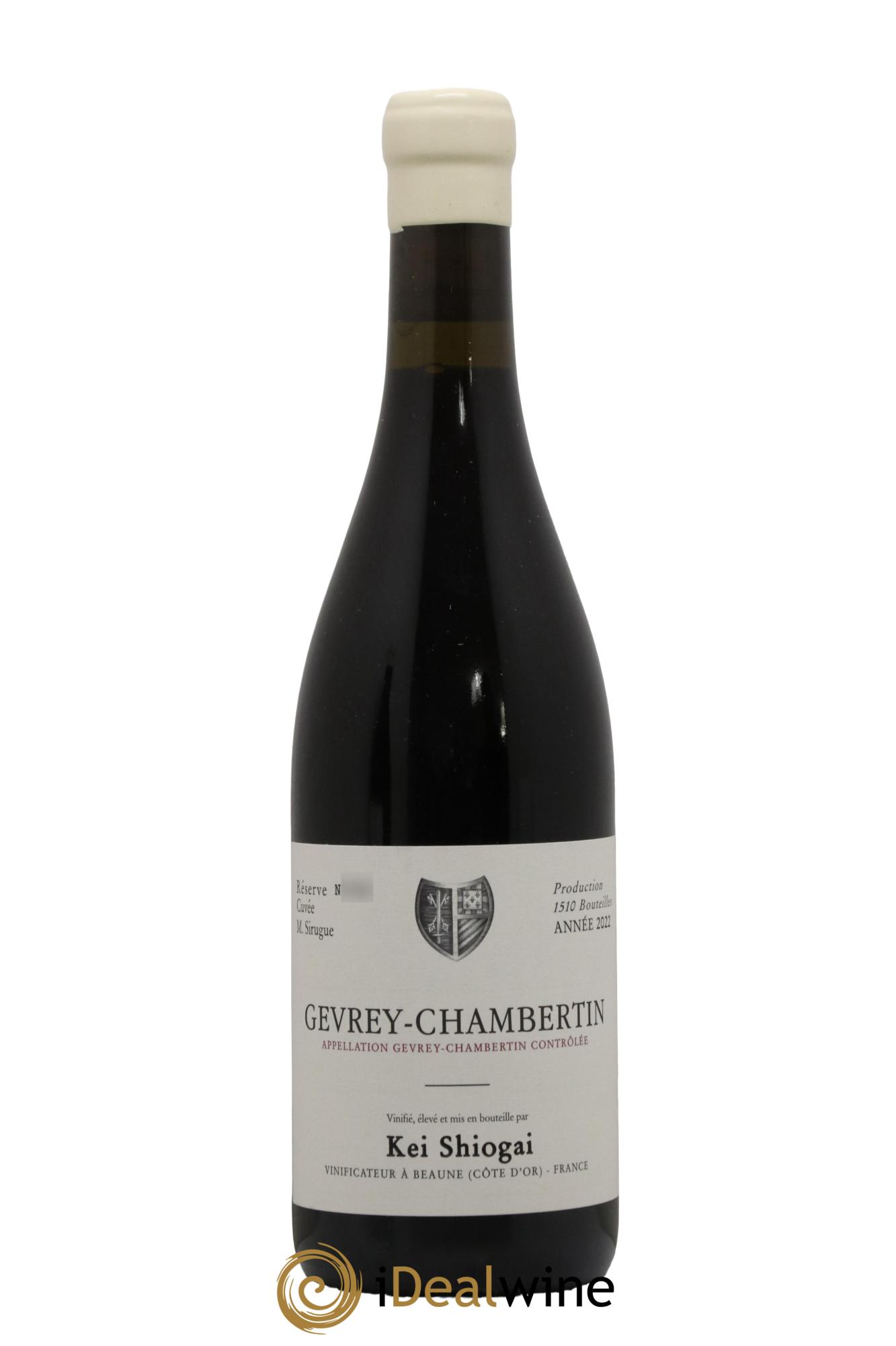 Gevrey-Chambertin Kei Shiogai Cuvée M. Sirugue 2022 - Lot de 1 bouteille - 0