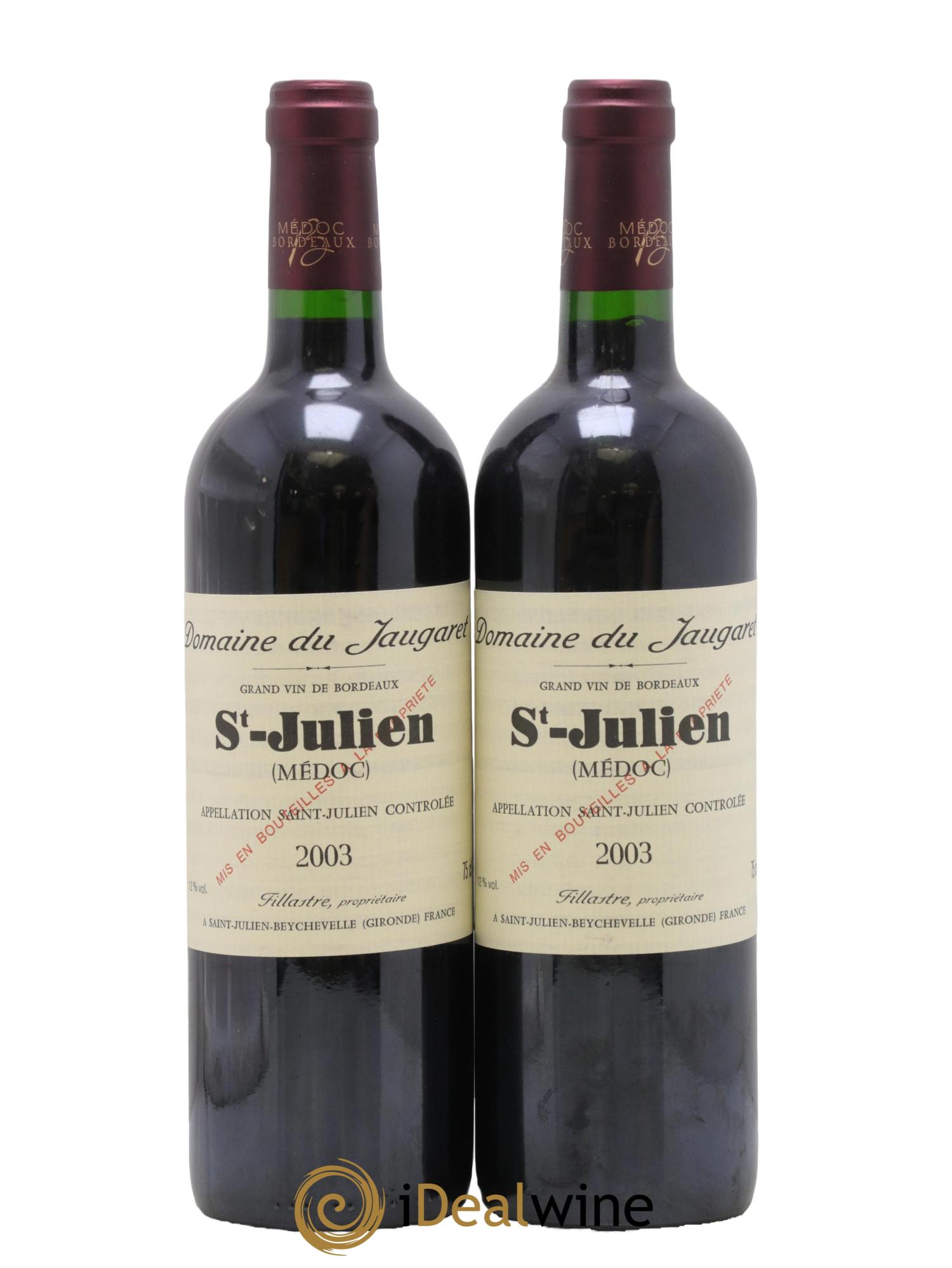 Domaine du Jaugaret 2003 - Posten von 2 Flaschen - 0