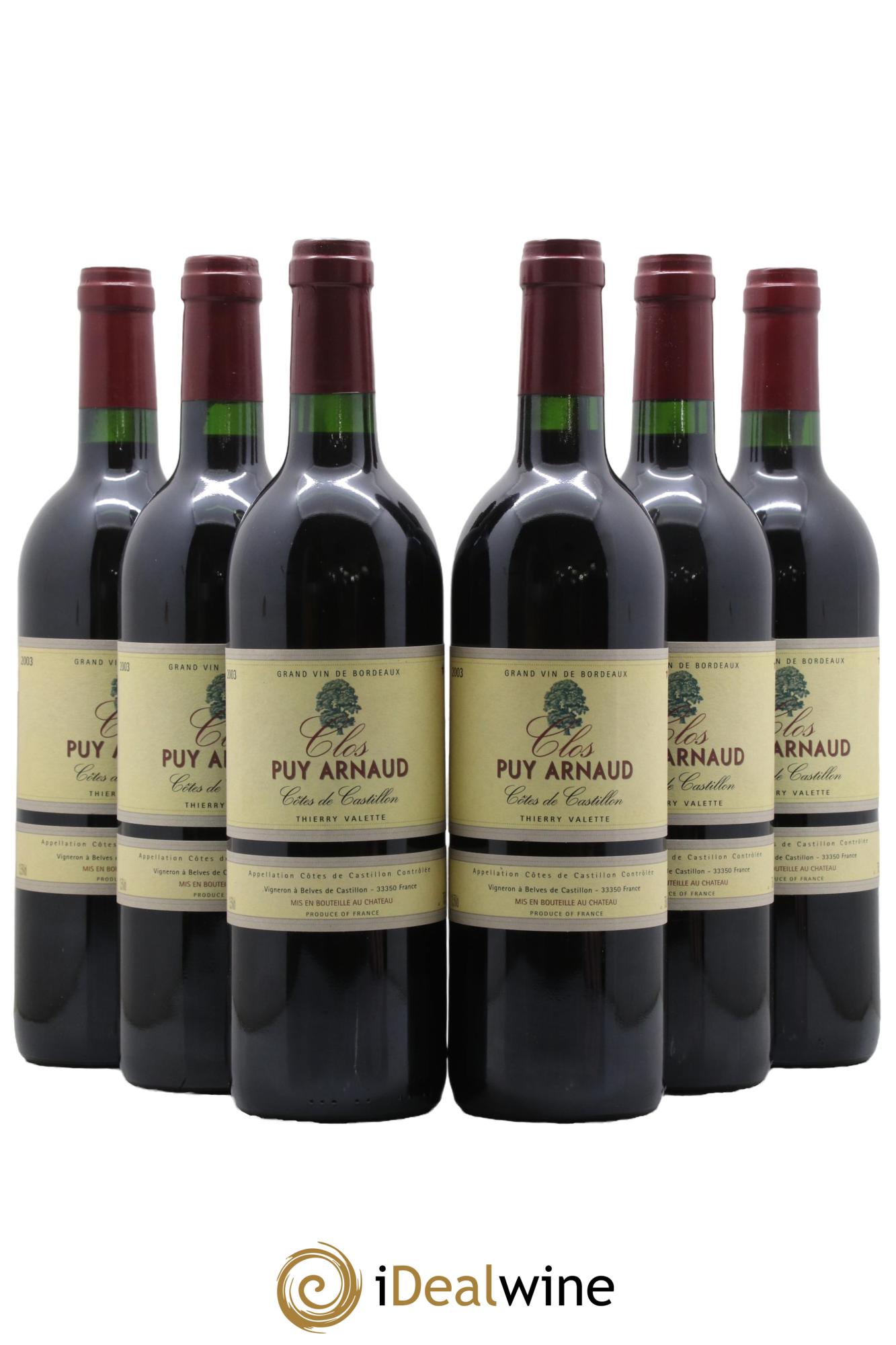 Clos Puy Arnaud 2003 - Posten von 6 Flaschen - 0
