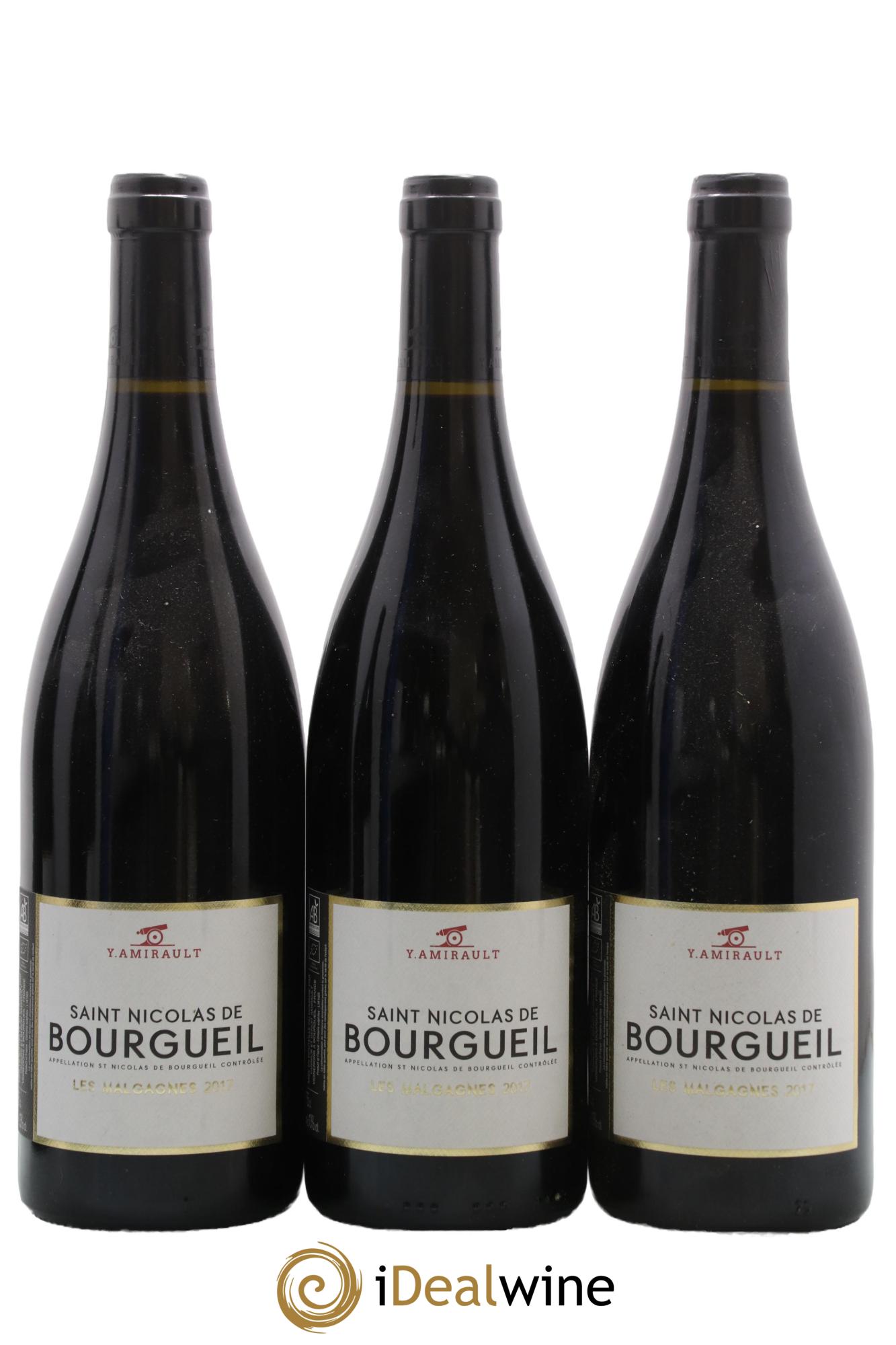 Saint-Nicolas de Bourgueil Les Malgagnes Yannick Amirault (Domaine) 2017 - Lot de 3 bouteilles - 0