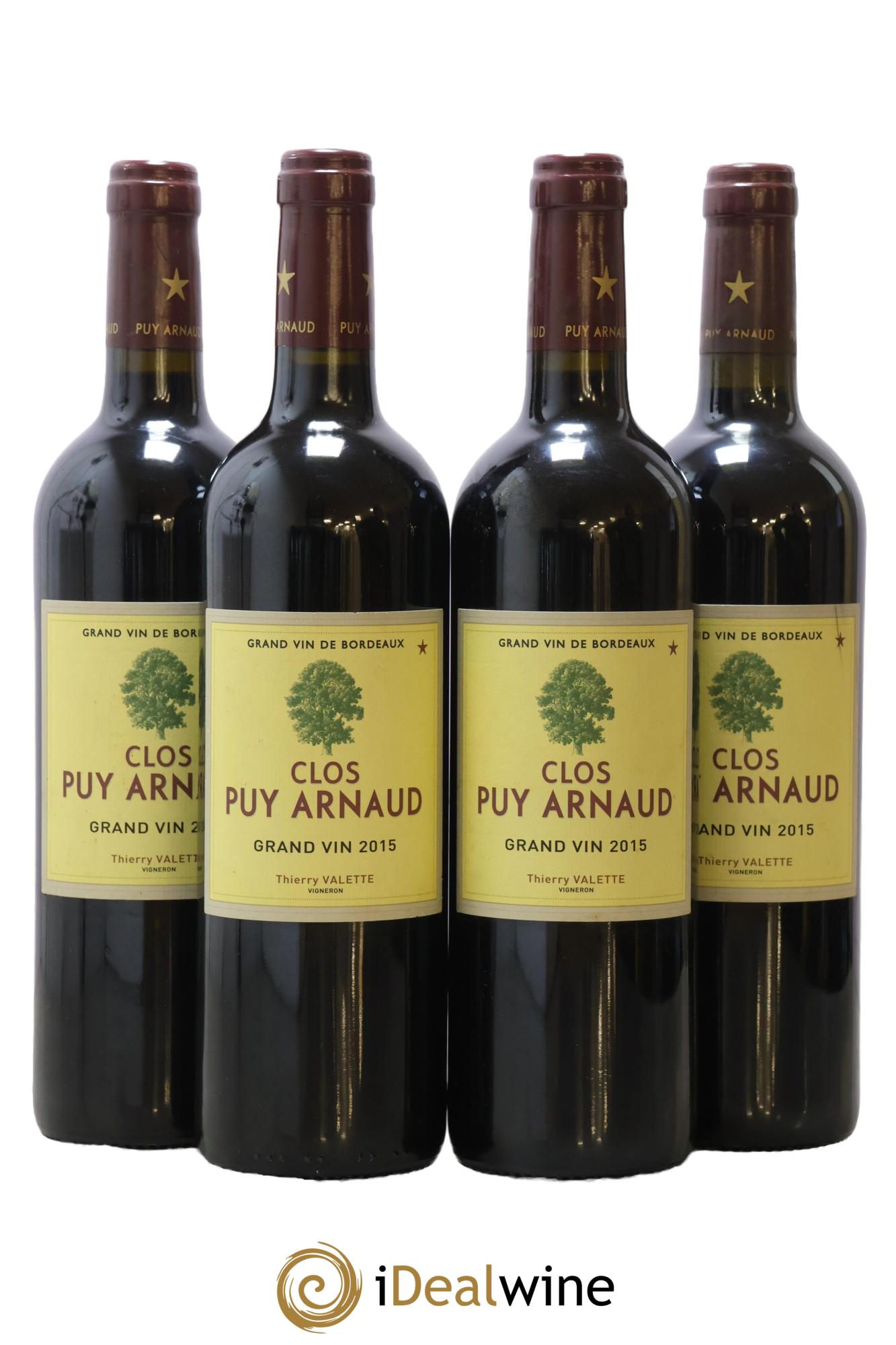 Clos Puy Arnaud Clos Puy Arnaud Valette Thierry 2015 - Lot de 4 bouteilles - 0