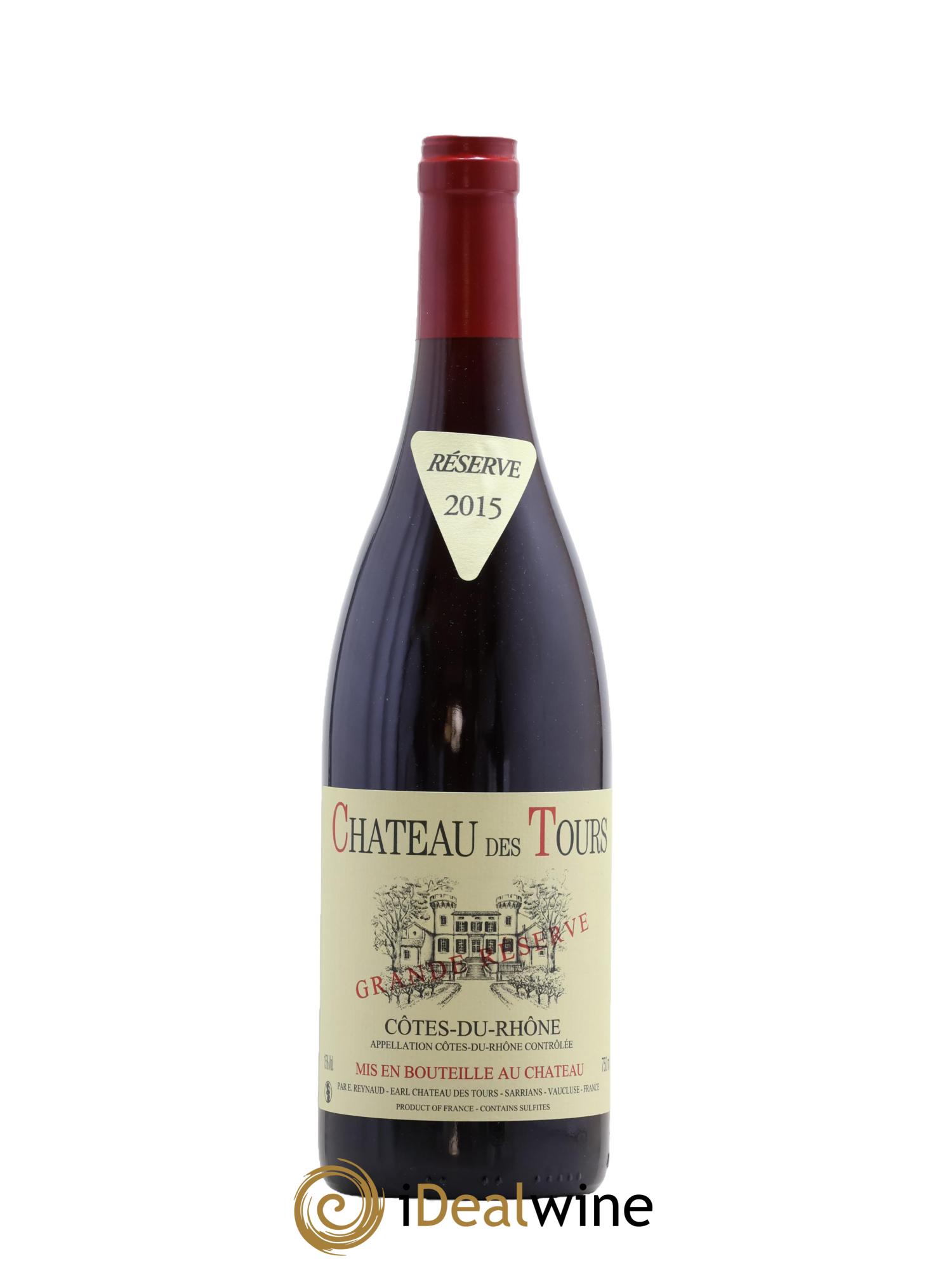 Côtes-du-Rhône Château des Tours Grande Réserve Emmanuel Reynaud 2015 - Lot de 1 bouteille - 0