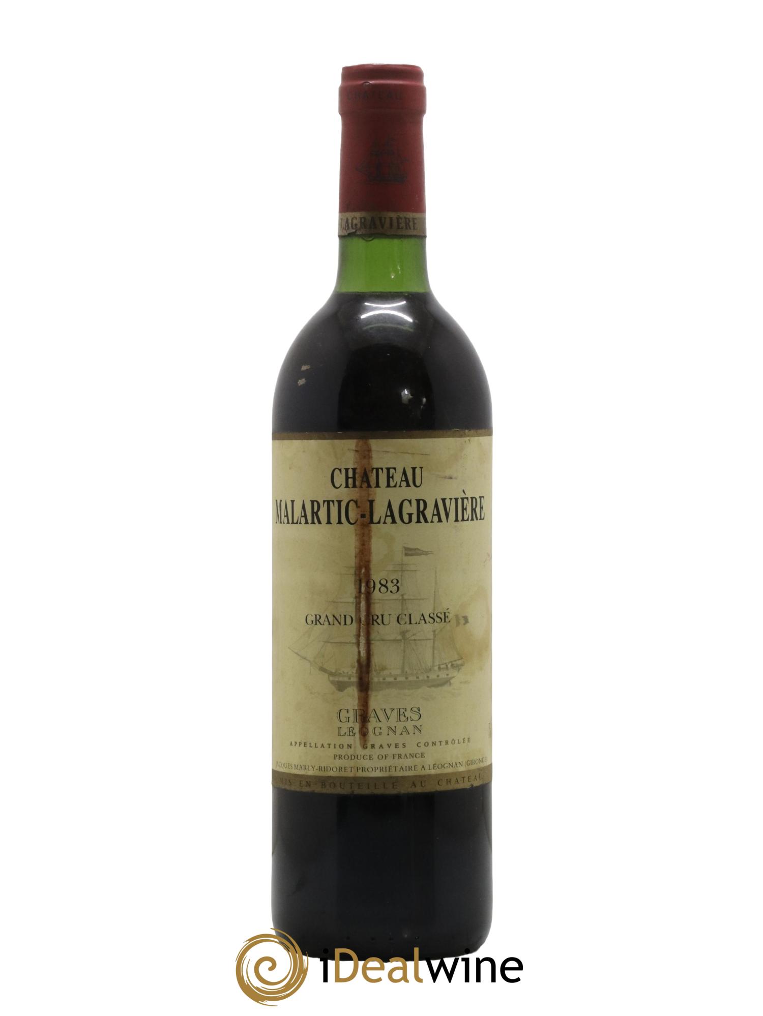 Château Malartic-Lagravière Cru Classé de Graves 1983 - Lot de 1 bouteille - 0