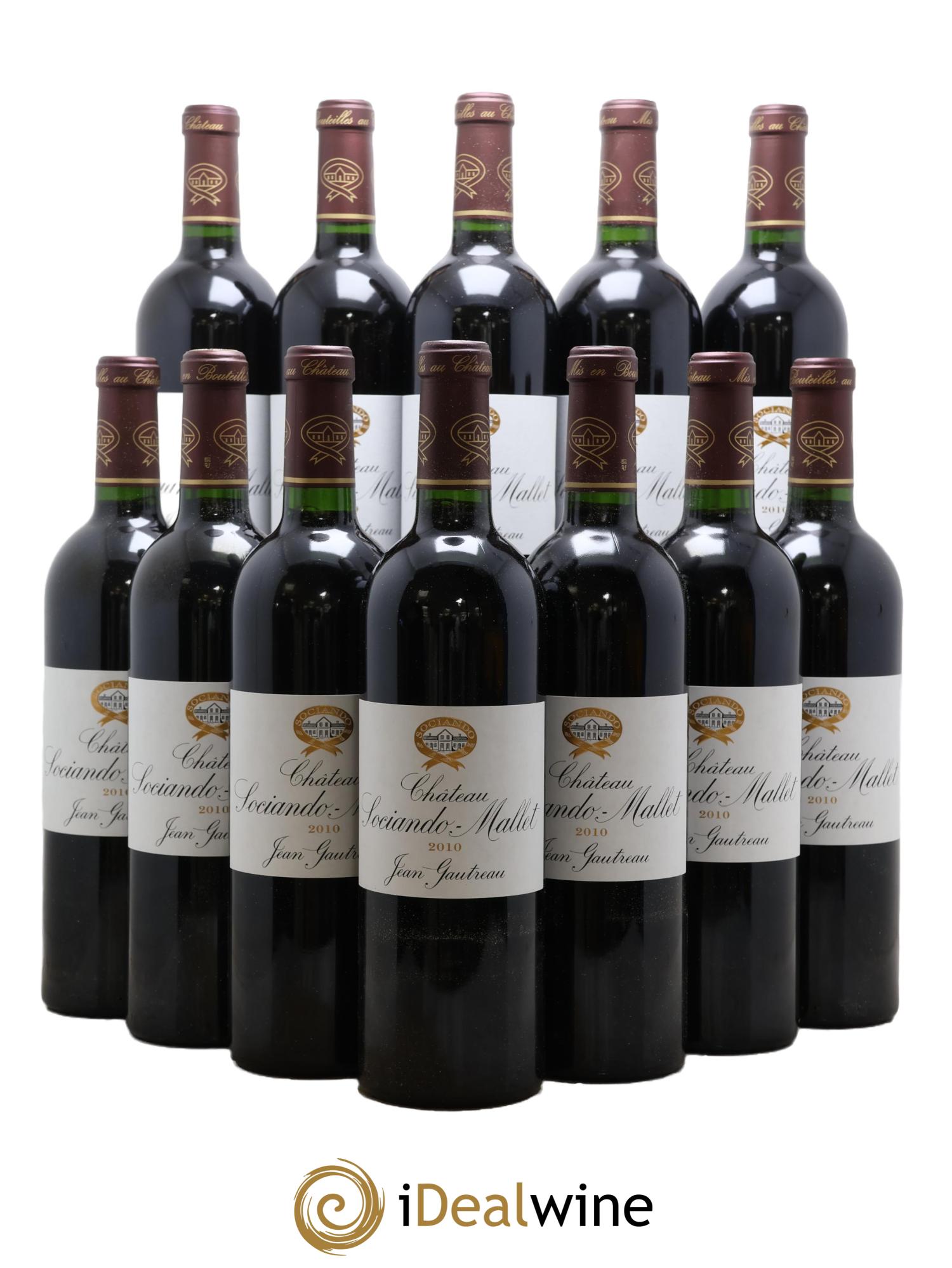 Château Sociando Mallet 2010 - Posten von 12 Flaschen - 0