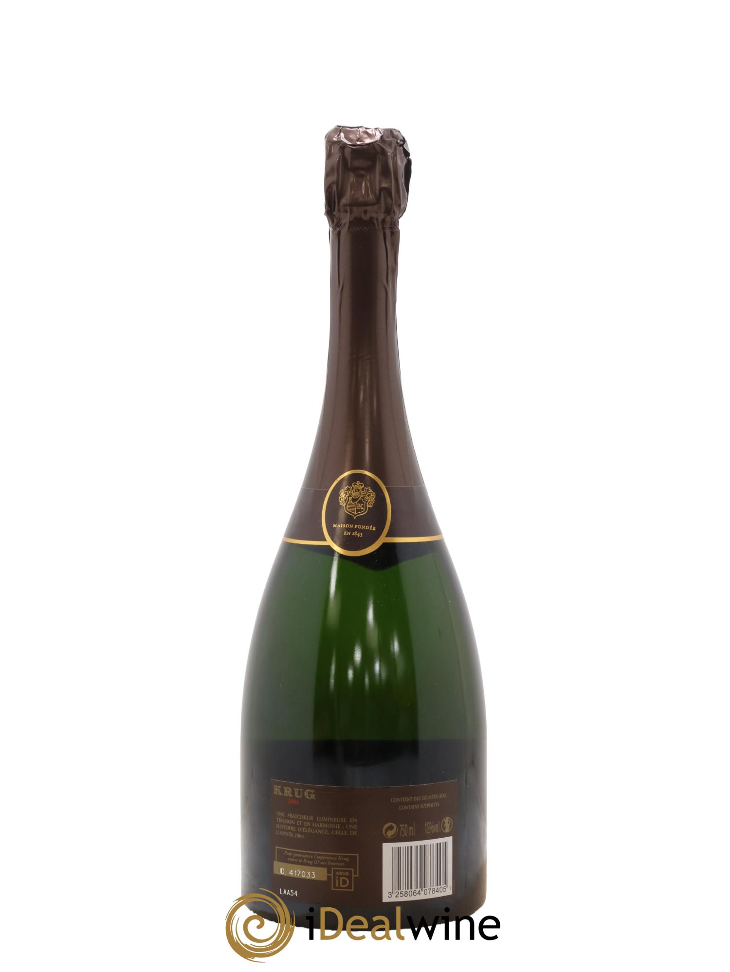 Vintage Krug 2004 - Lot de 1 bouteille - 1