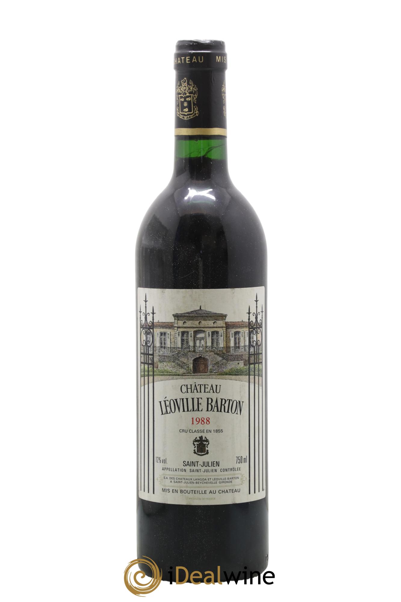 Château Léoville Barton 2ème Grand Cru Classé 1988 - Lot de 1 bouteille - 0