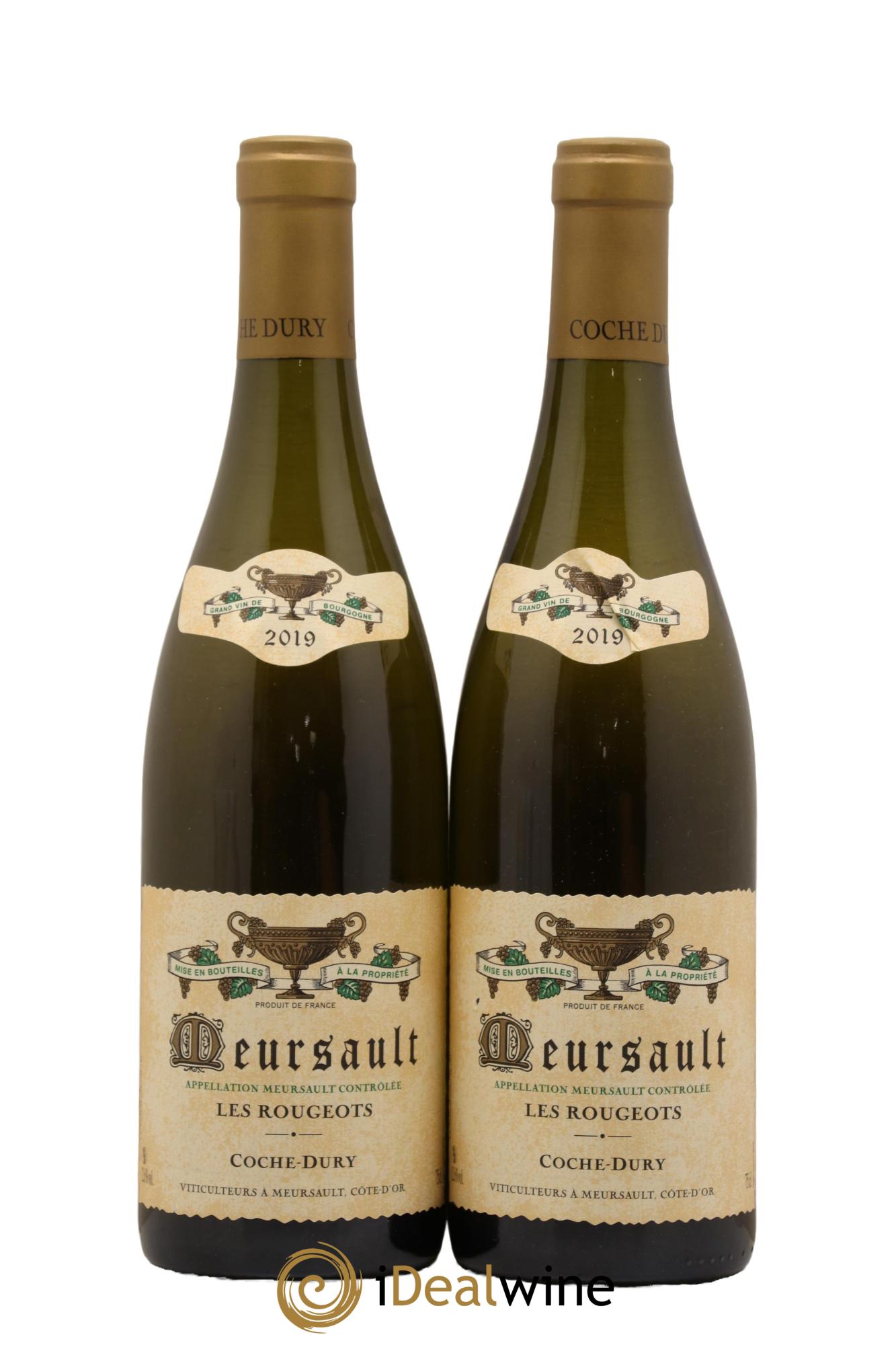 Meursault Les Rougeots Coche Dury (Domaine) 2019 - Lot de 2 bouteilles - 0