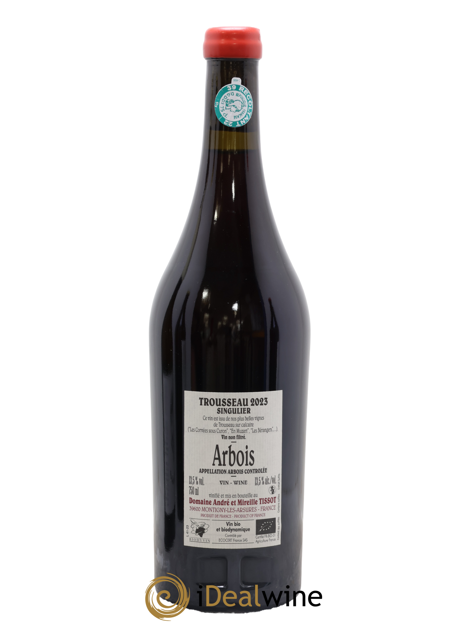 Arbois Trousseau Singulier Bénédicte et Stéphane Tissot 2023 - Lot of 1 bottle - 1