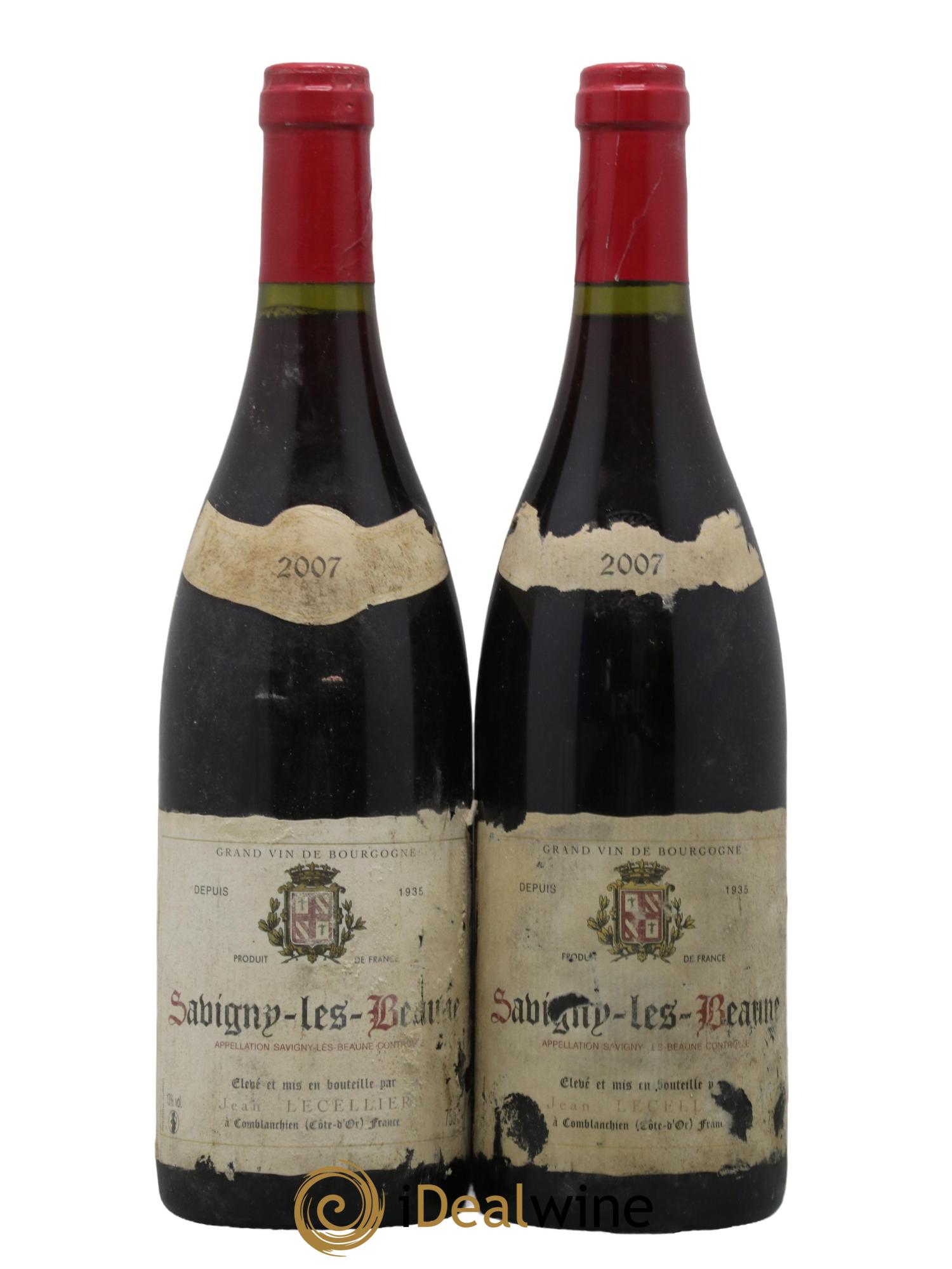 Savigny-lès-Beaune Domaine Lecellier 2007 - Lot de 2 bouteilles - 0