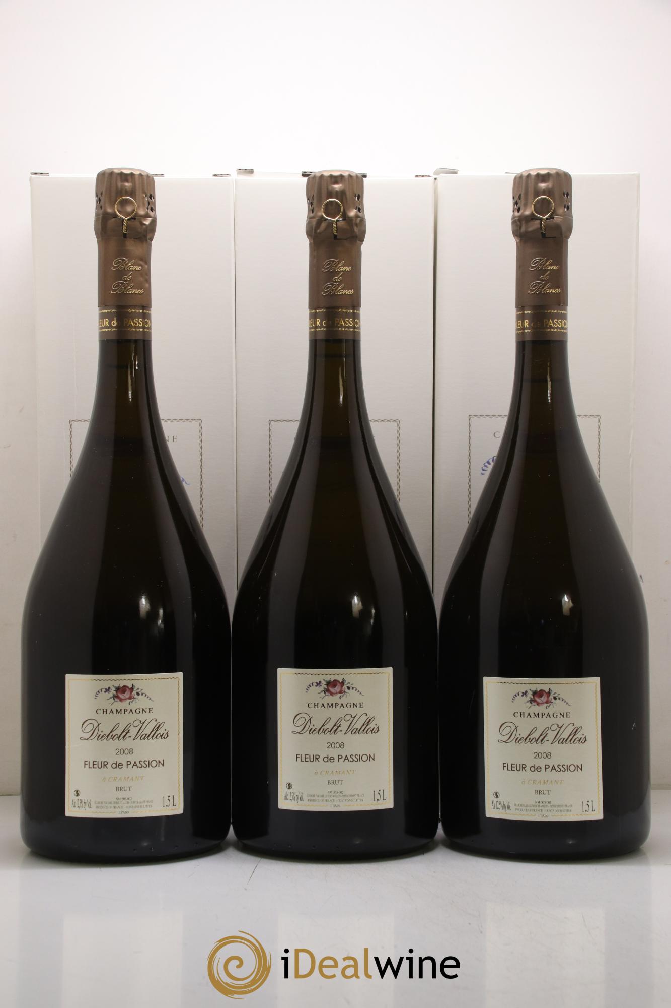 Fleur de Passion Brut Diebolt-Vallois  2008 - Posten von 3 Magnum - 1
