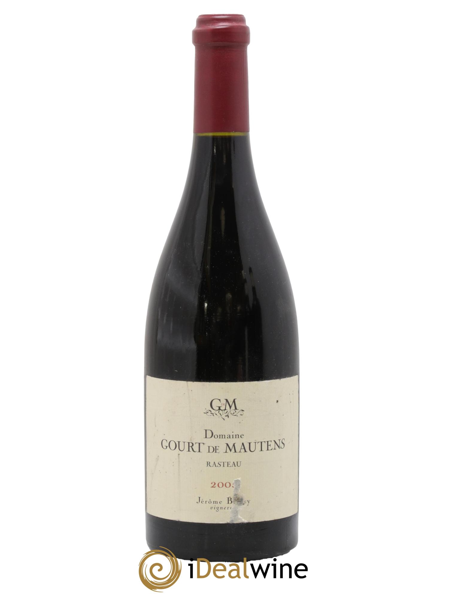 Rasteau Domaine Gourt de Mautens - Jérôme Bressy 2005 - Lot de 1 bouteille - 0