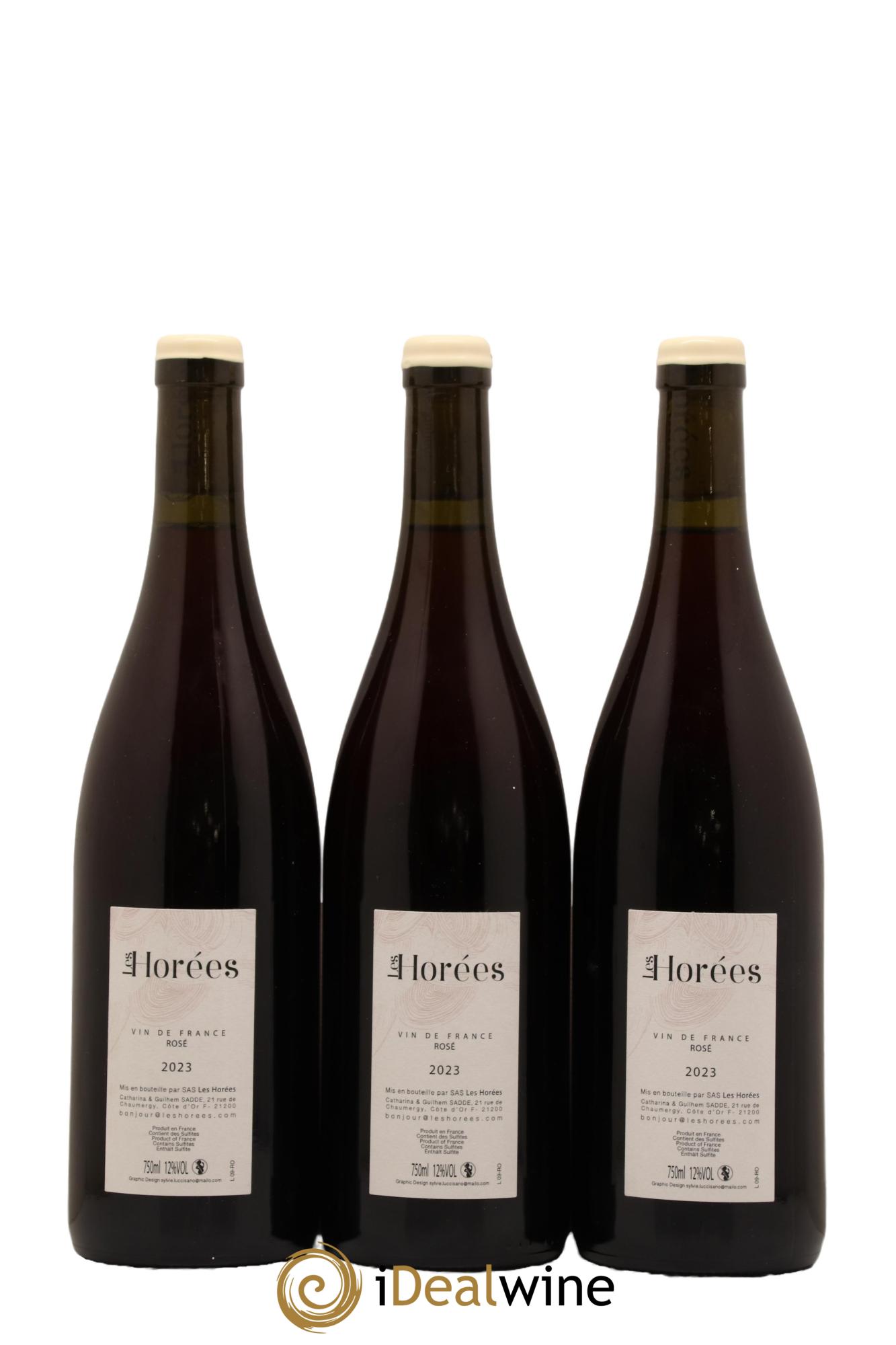 Bourgogne Rosé Bonheur Les Horées Rosé Bonheur Les Horées 2023 - Lot de 3 bouteilles - 1
