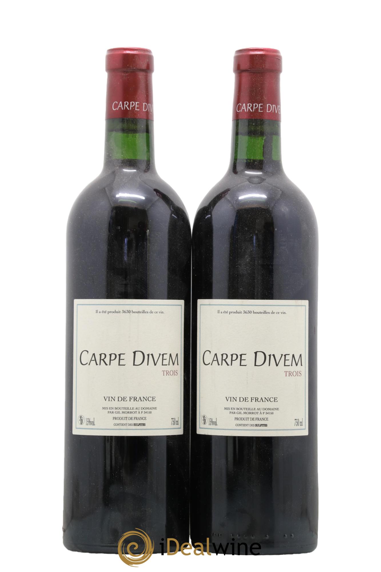 Vin de France Carpe Divem Trois Gil Morrot - Posten von 2 Flaschen - 0
