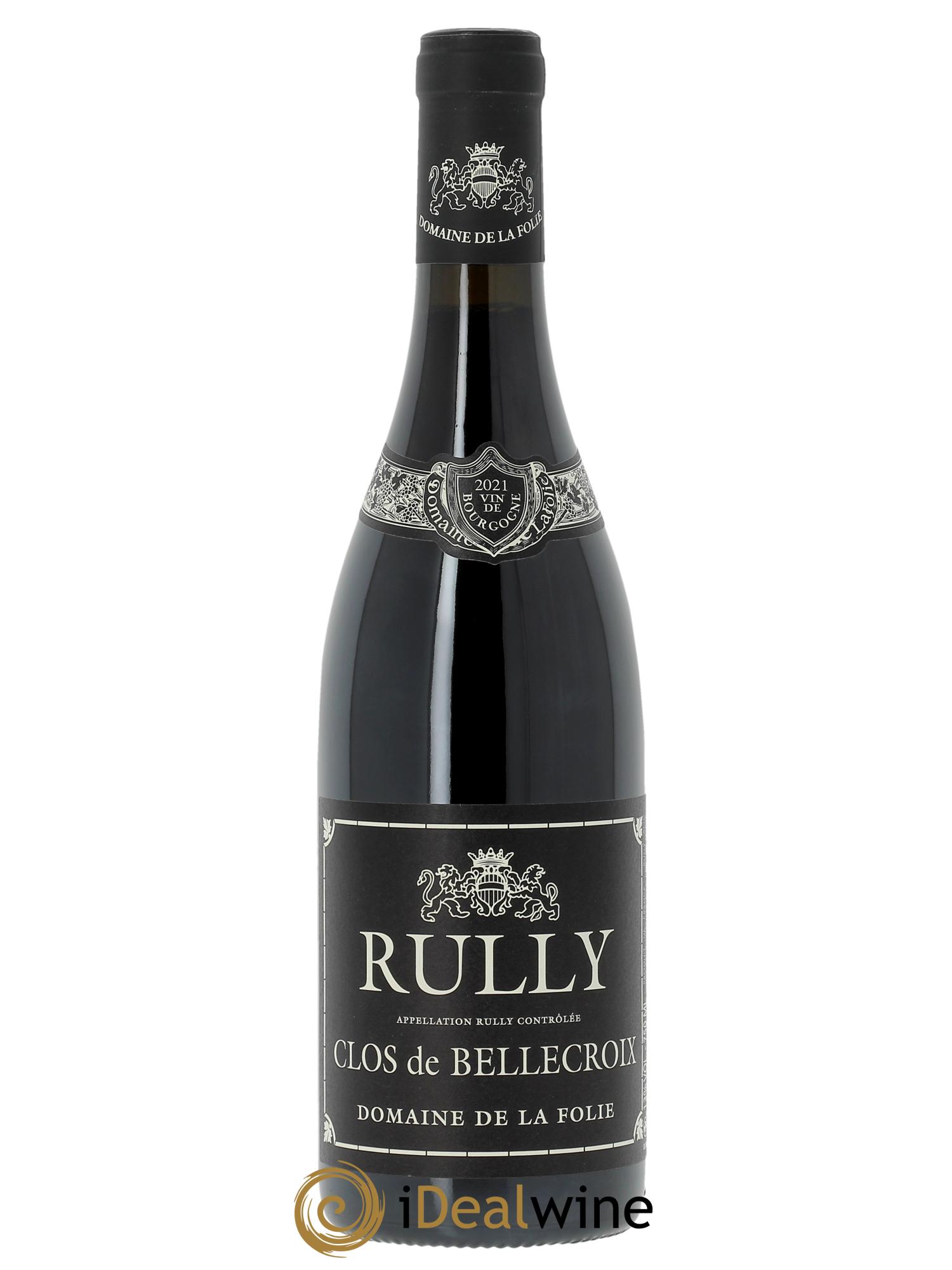 Rully Clos de Bellecroix Domaine de la Folie  2021 - Lot de 1 bouteille - 0