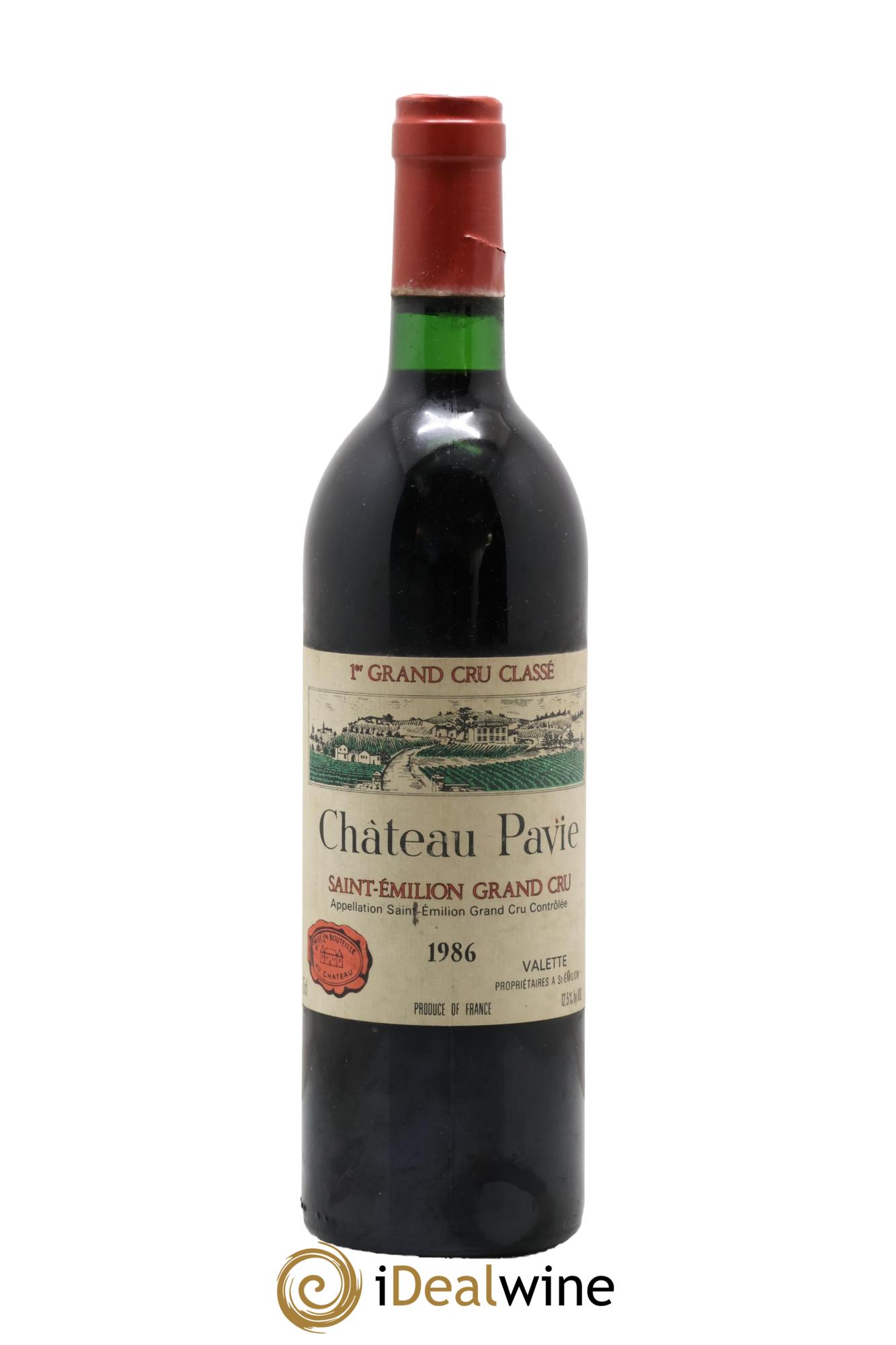 Château Pavie 1er Grand Cru Classé A 1986 - Lot de 1 bouteille - 0