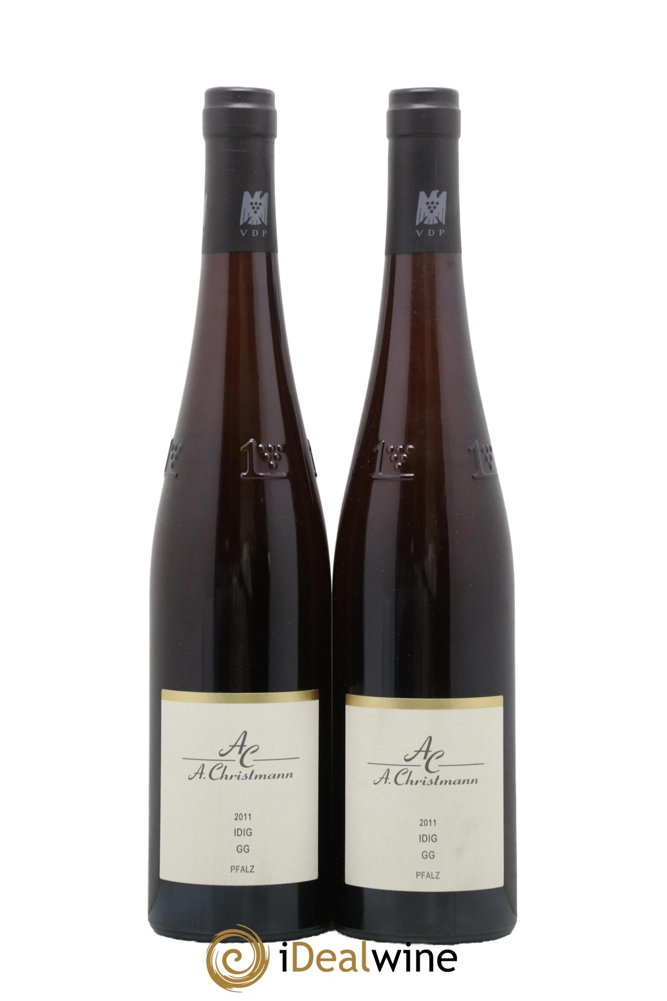 Allemagne Pfalz Idig GG Riesling Trocken Christmann 2011 - Lot de 2 bouteilles - 0
