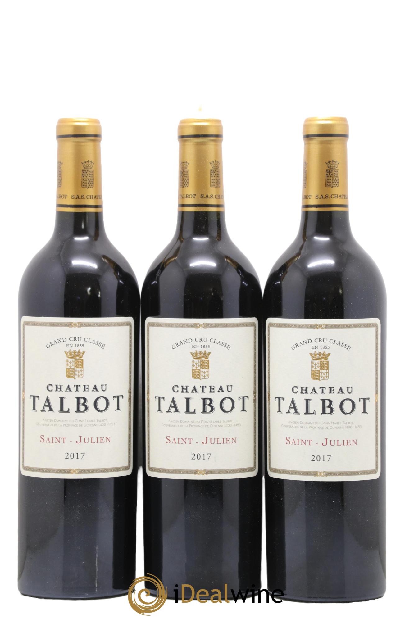 Château Talbot 4ème Grand Cru Classé  2017 - Lot de 6 bouteilles - 2