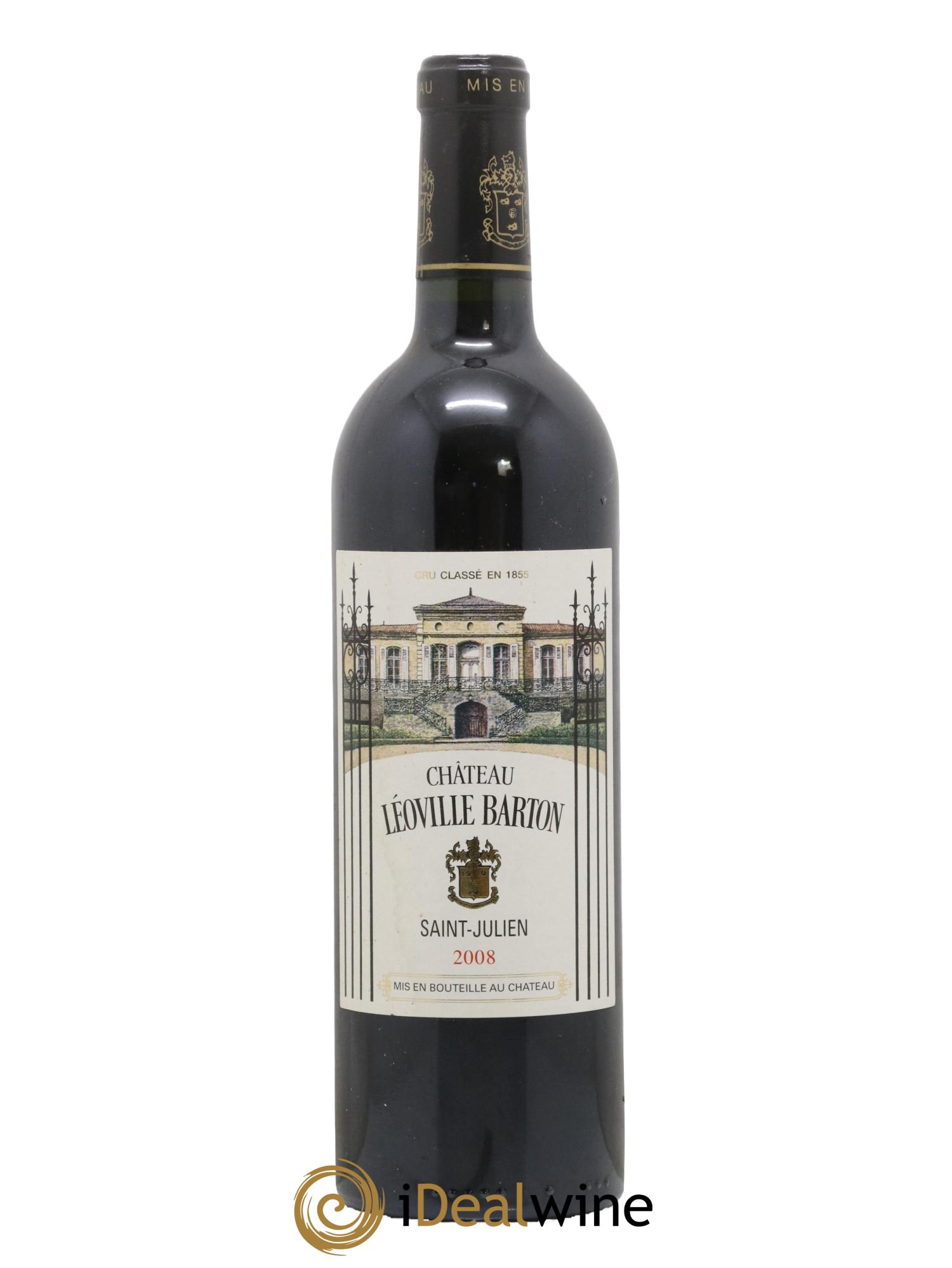 Château Léoville Barton 2ème Grand Cru Classé 2008 - Lot de 1 bouteille - 0