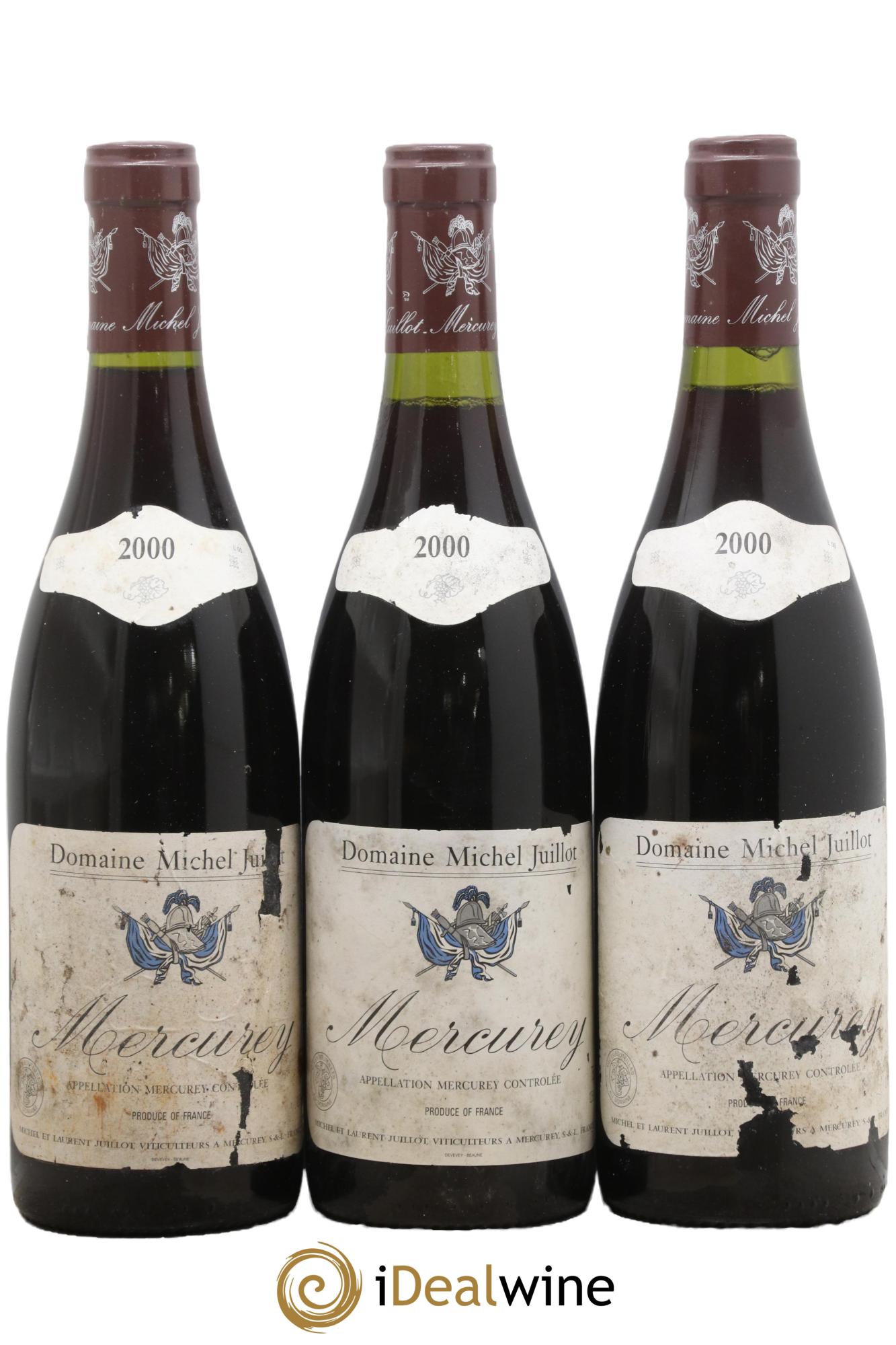Mercurey Michel Juillot (Domaine) 2000 - Lot de 3 bouteilles - 0