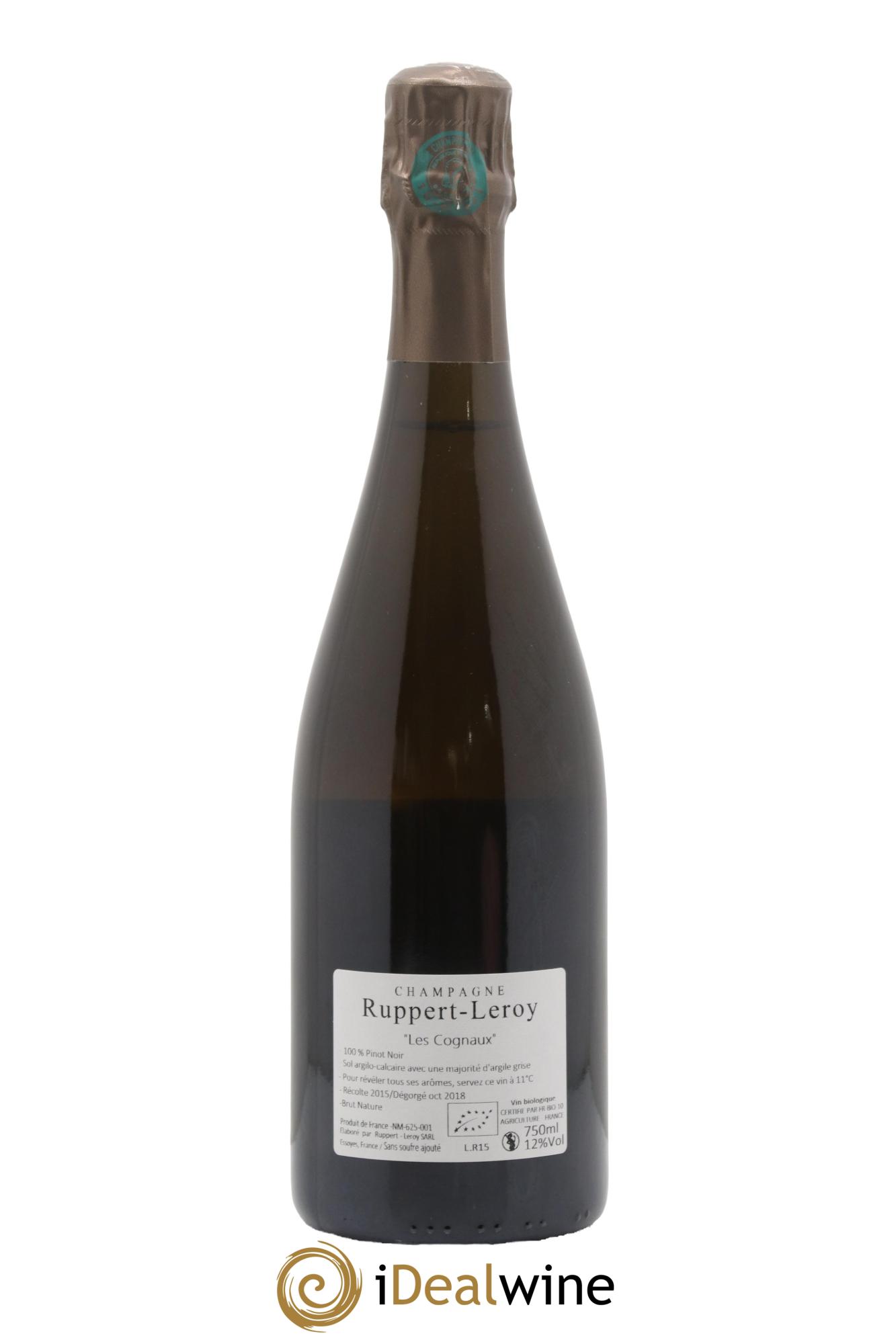 Les Cognaux Brut Nature Ruppert-Leroy 2015 - Lot of 1 bottle - 1