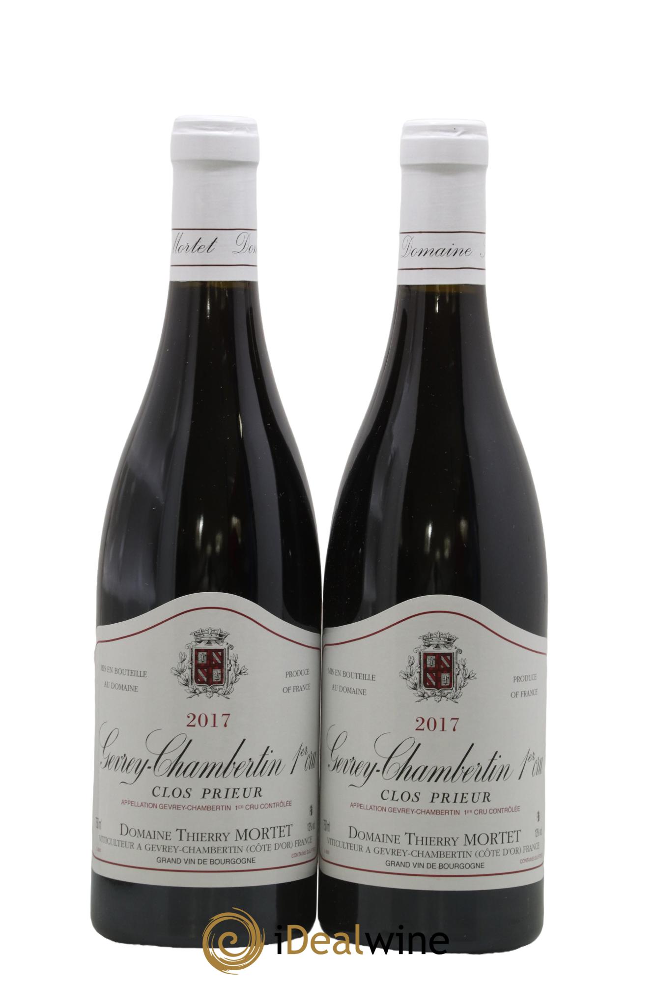 Gevrey-Chambertin 1er Cru Clos Prieur Thierry Mortet 2017 - Lot of 2 bottles - 0