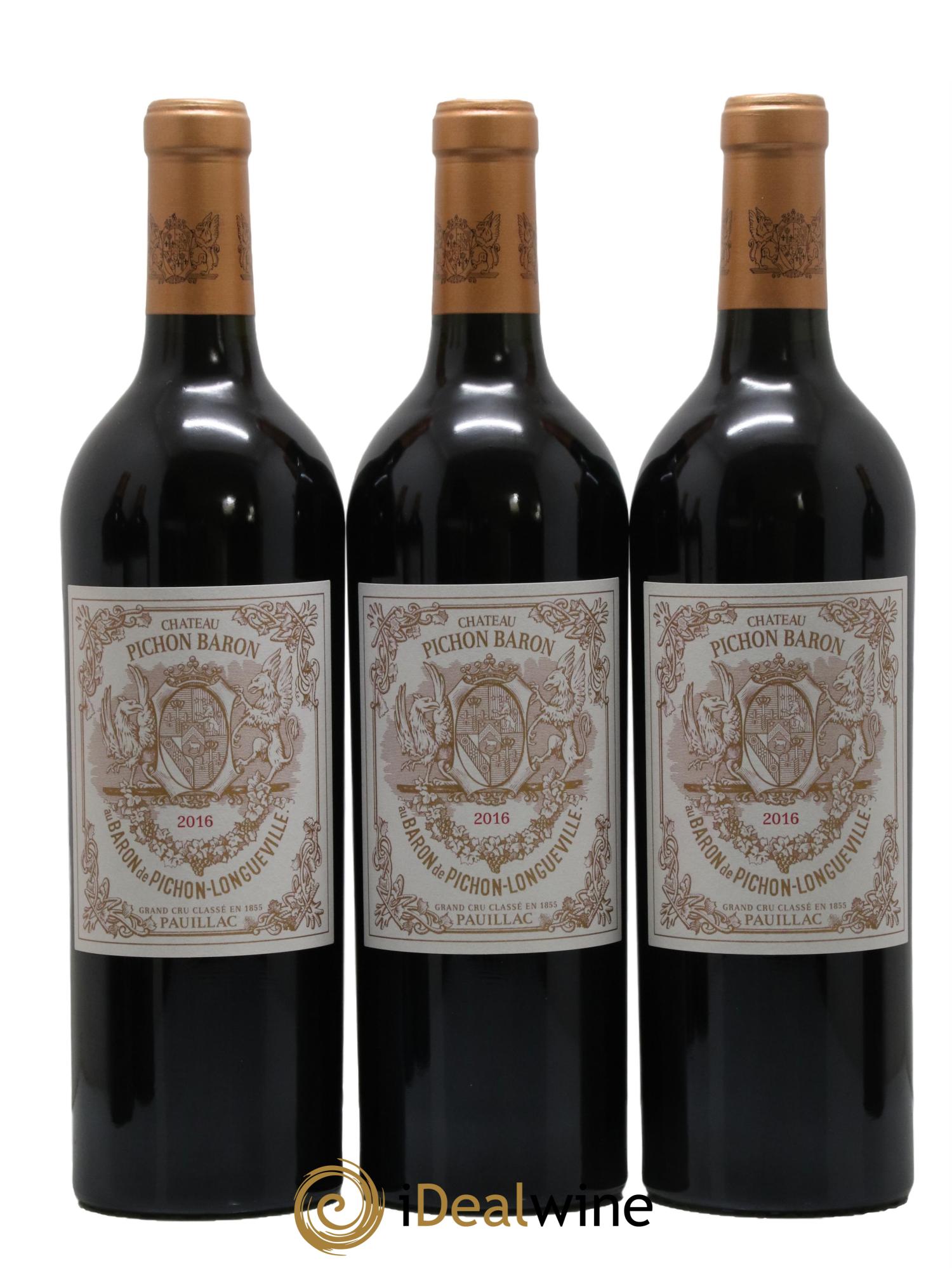 Pichon Longueville Baron 2ème Grand Cru Classé 2016 - Lot de 6 bouteilles - 1