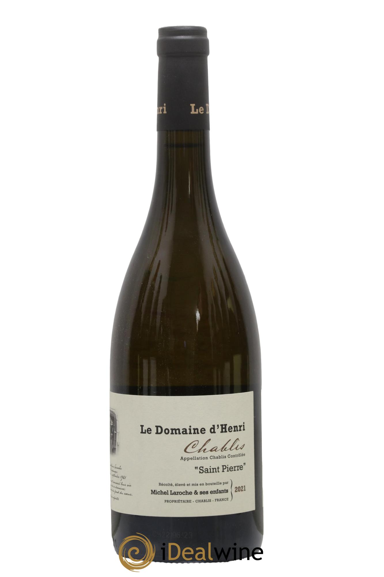 Chablis Saint-Pierre Le Domaine d'Henri 2021 - Lot de 1 bouteille - 0