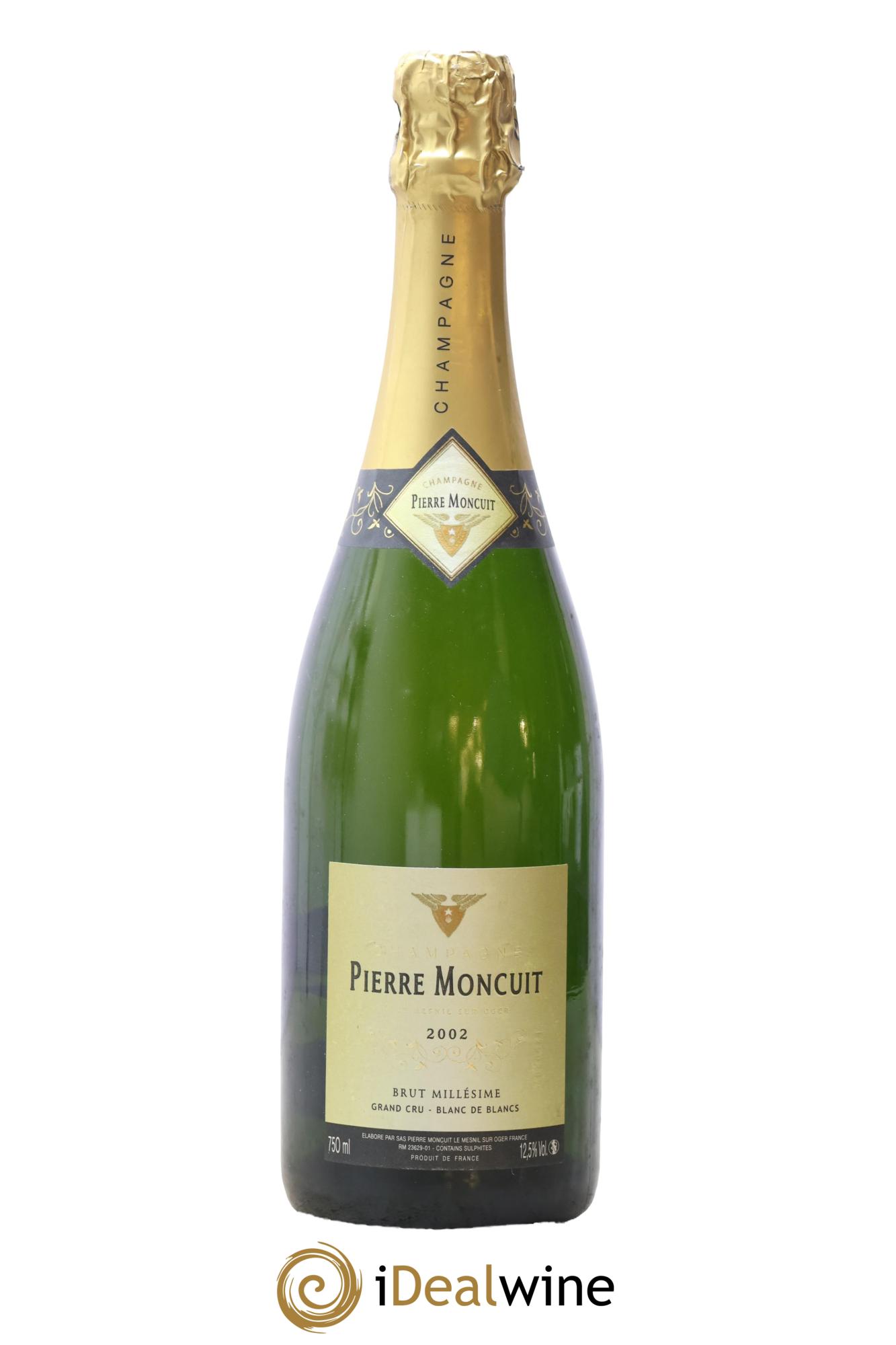 Brut Blanc de Blancs Pierre Moncuit 2002 - Posten von 1 Flasche - 0