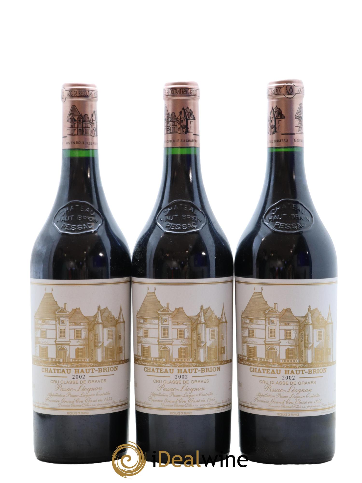 Château Haut Brion 1er Grand Cru Classé 2002 - Lot de 6 bouteilles - 2