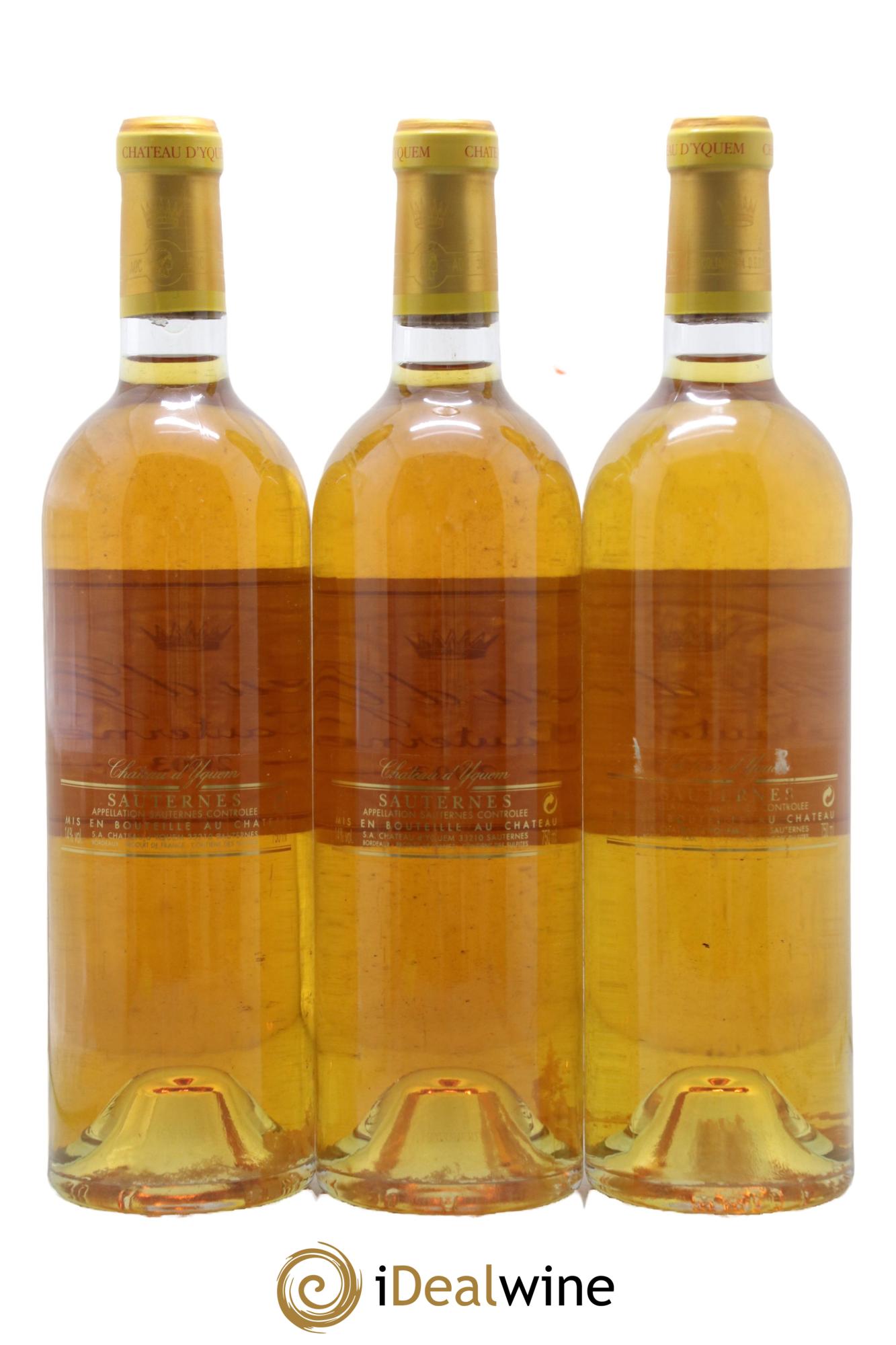 Château d' Yquem 1er Cru Classé Supérieur 2003 - Lot of 3 bottles - 1