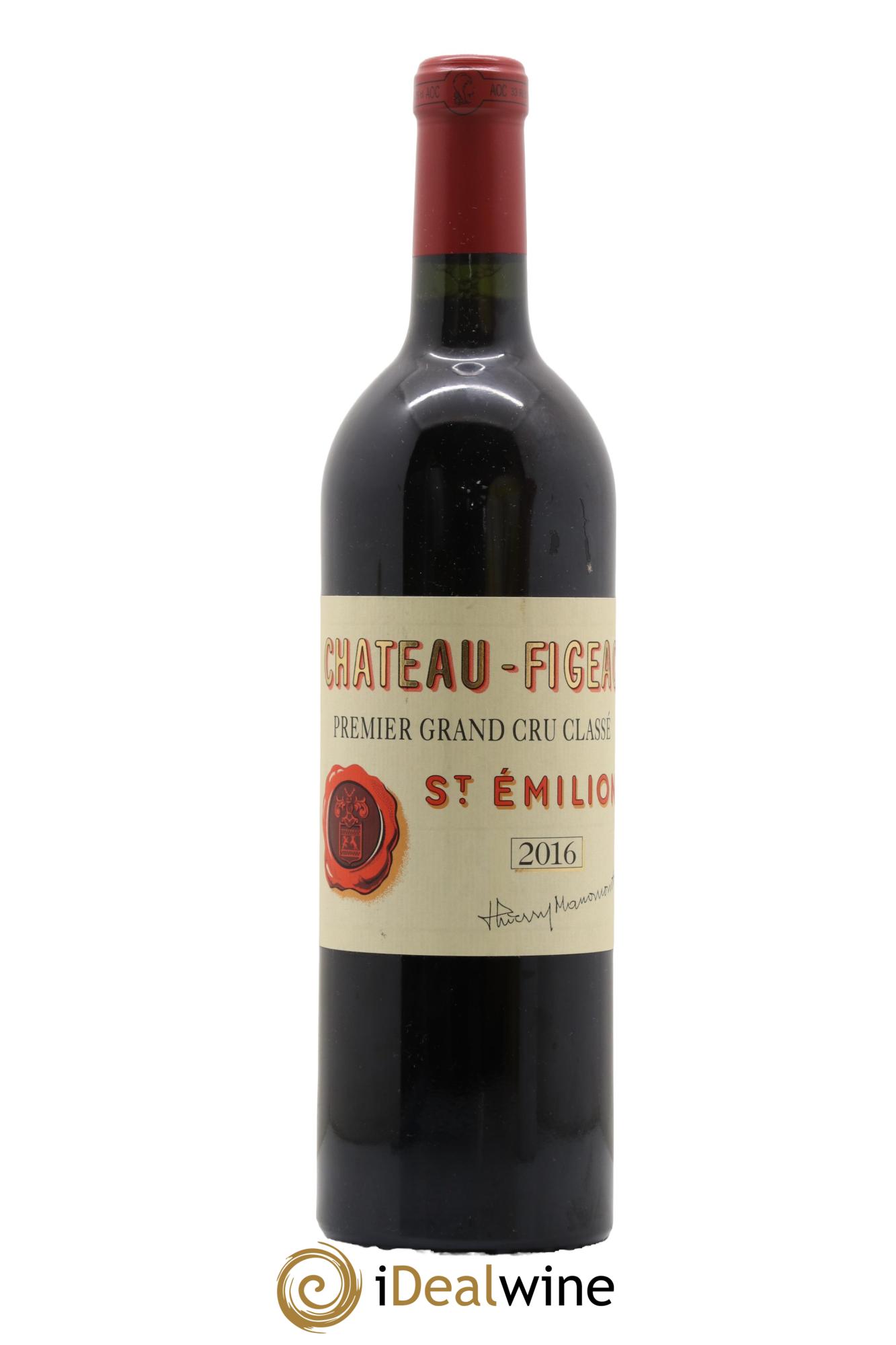Château Figeac 1er Grand Cru Classé A 2016 - Lot de 1 bouteille - 0
