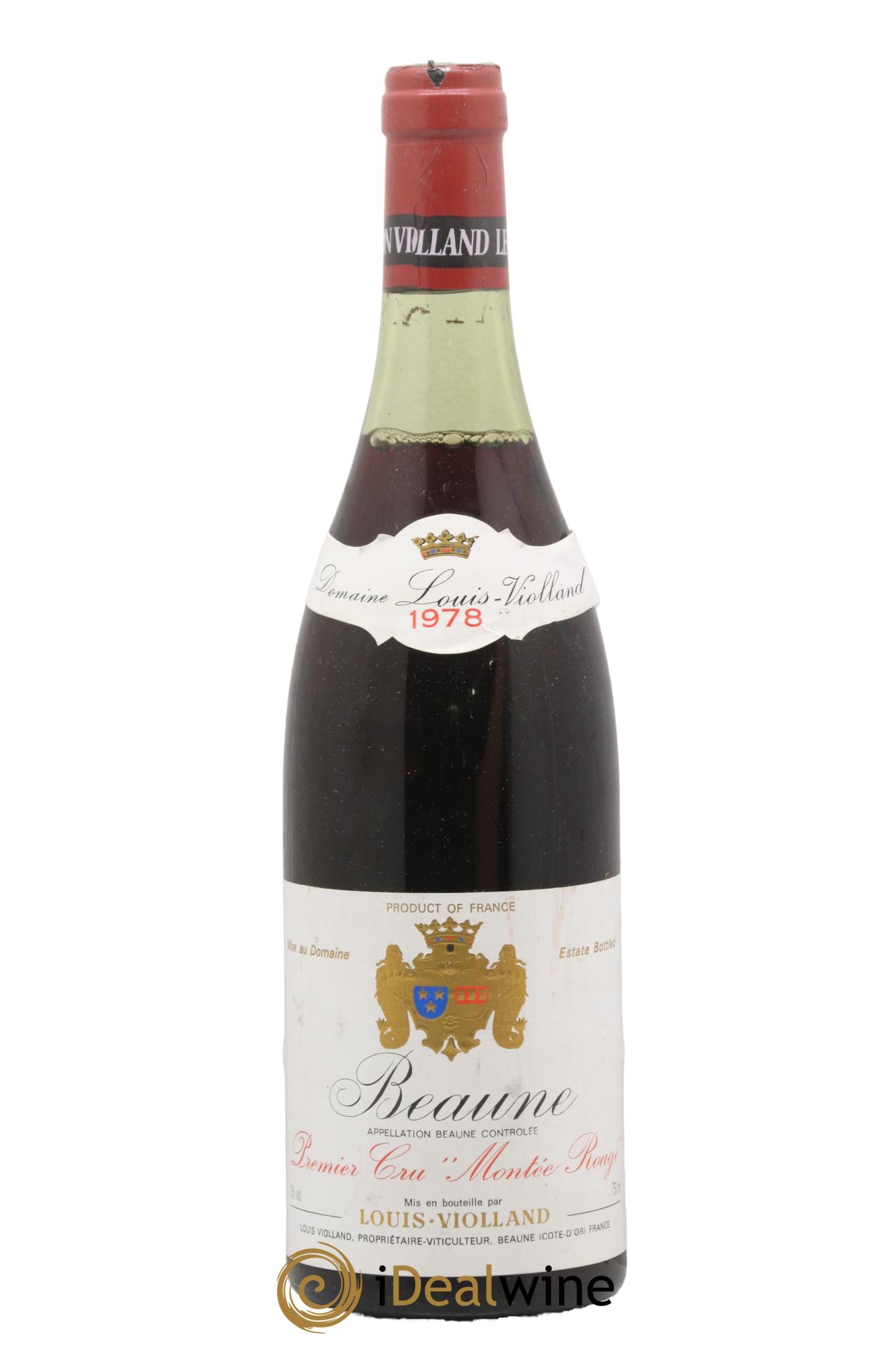 Beaune 1er Cru Montee Rouge Domaine Louis Violland 1978 - Lot de 1 bouteille - 0