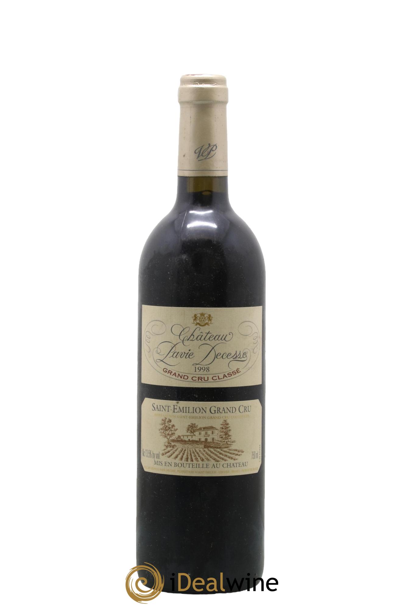 Château Pavie Decesse Grand Cru Classé 1998 - Lot de 1 bouteille - 0