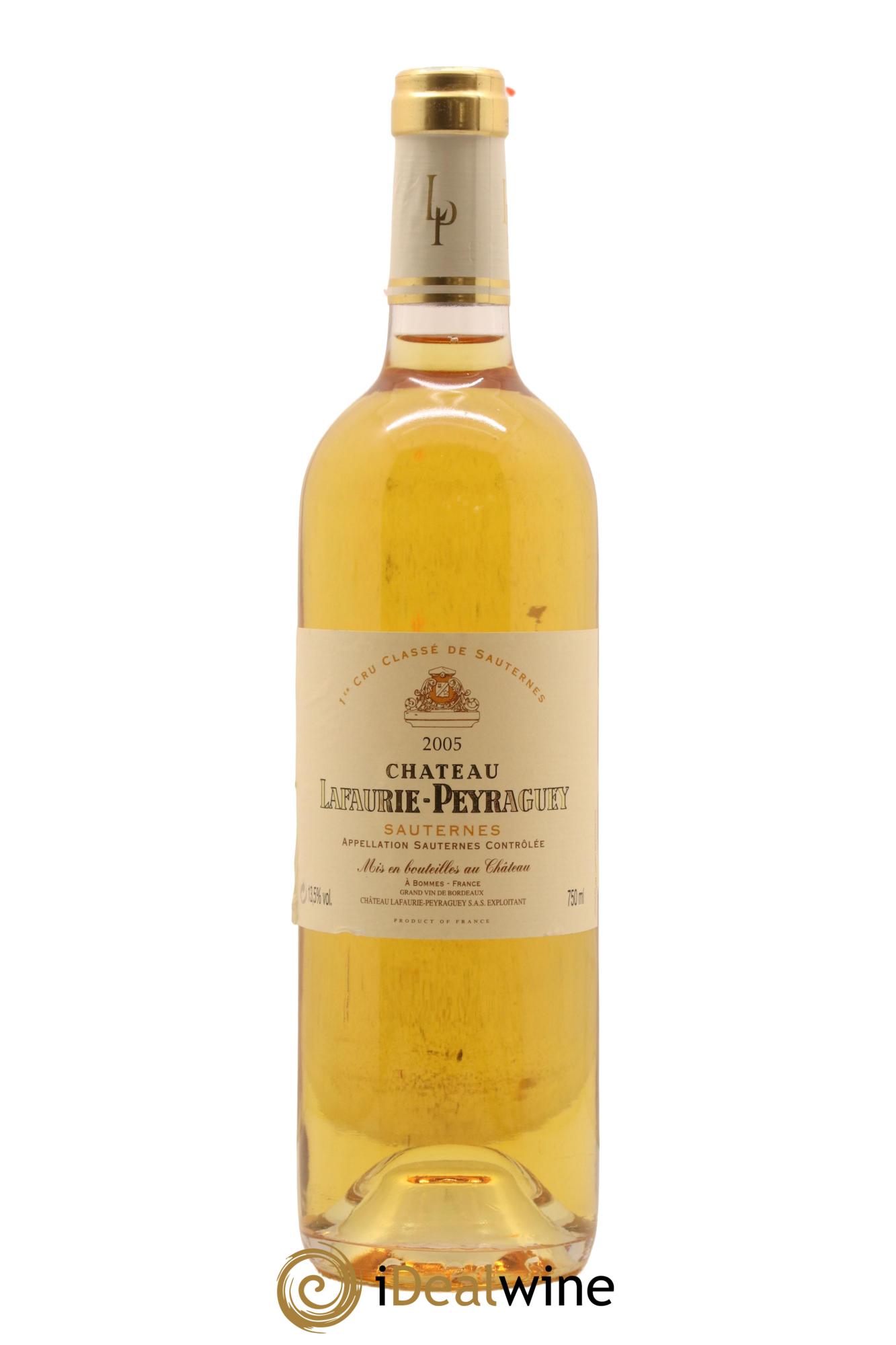 Château Lafaurie-Peyraguey 1er Grand Cru Classé 2005 - Lot de 1 bouteille - 0
