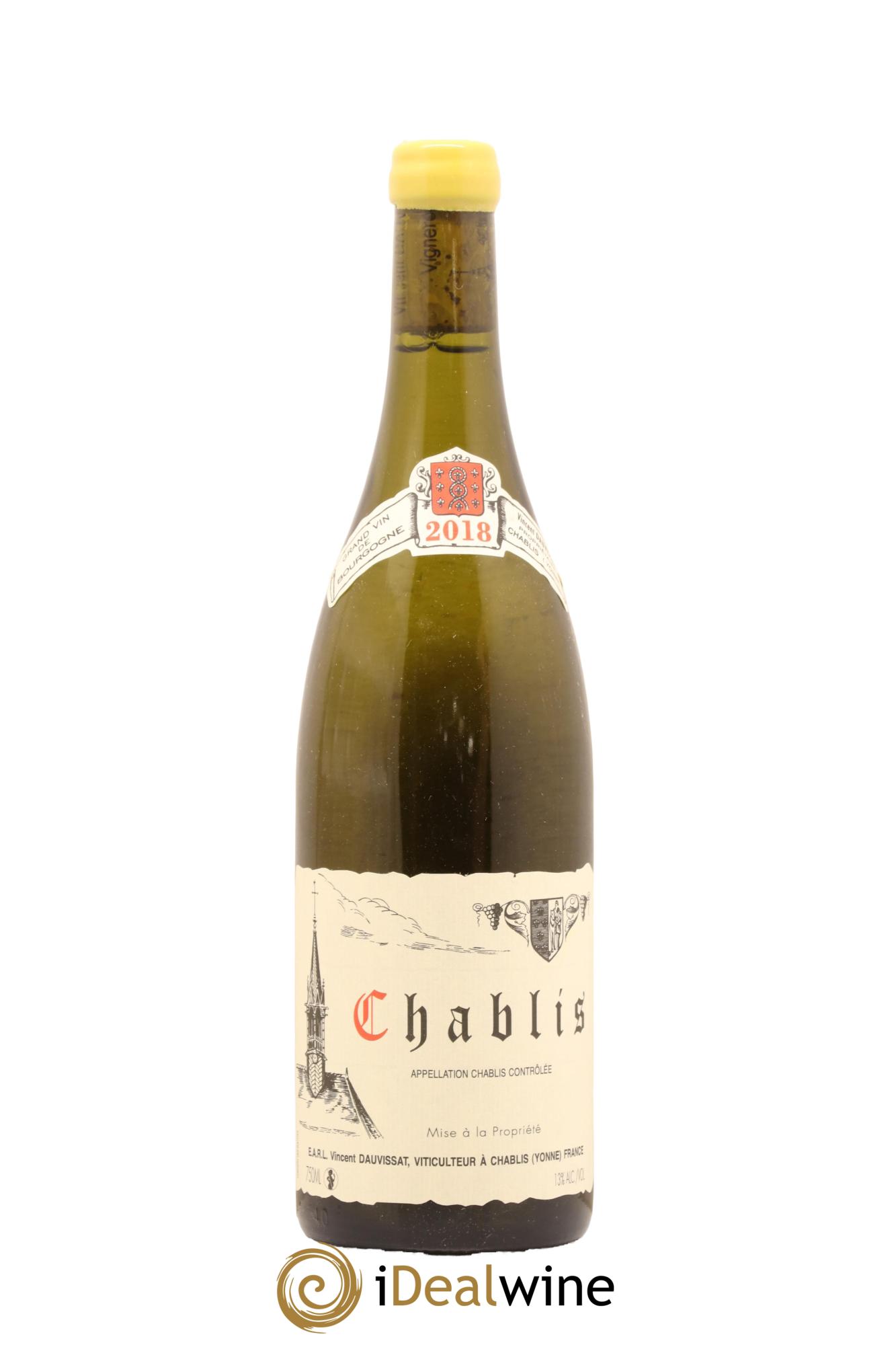 Chablis Vincent Dauvissat (Domaine) 2018 - Lot de 1 bouteille - 0