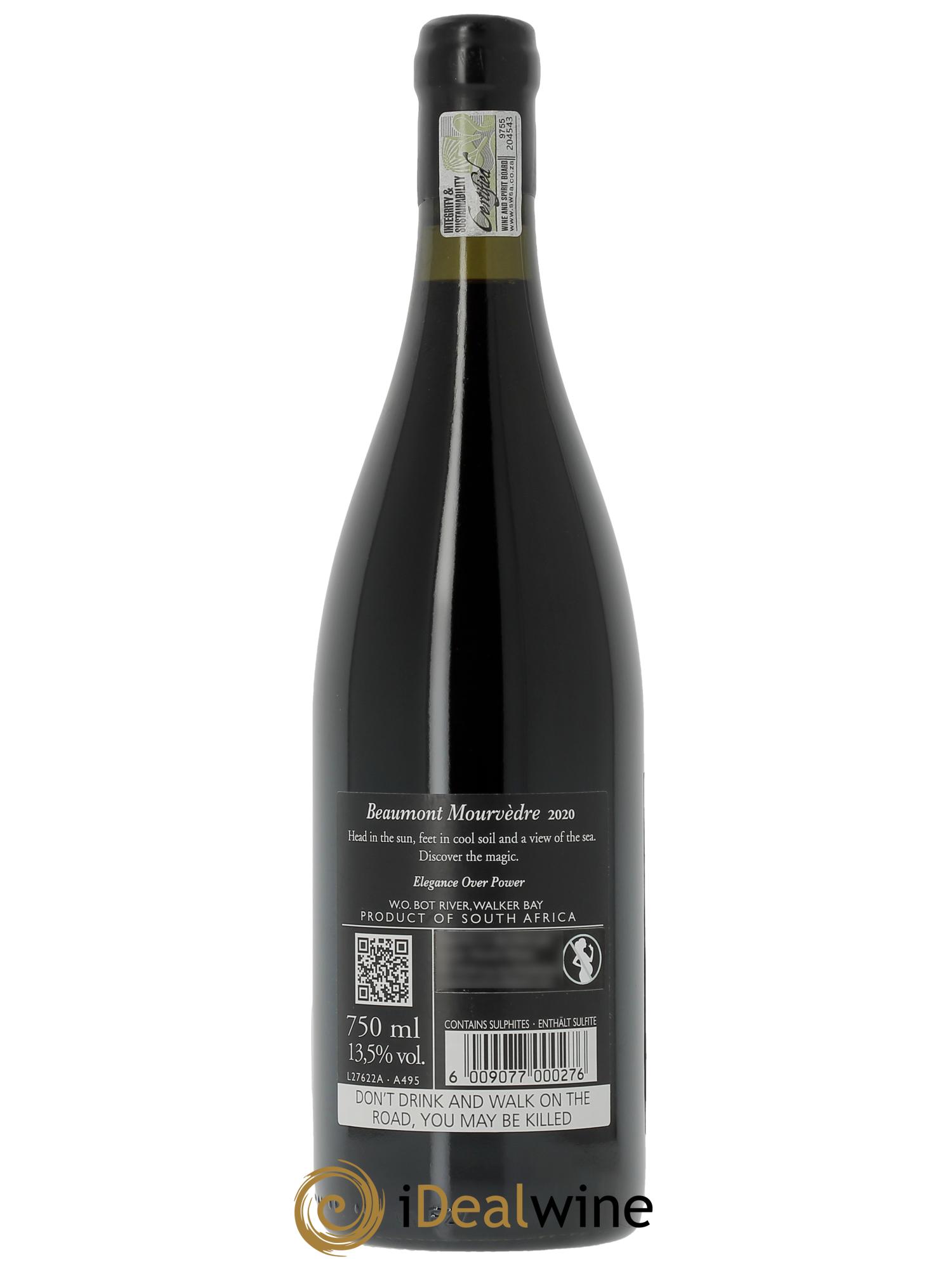 Bot River Beaumont Family Wines For Side Mourvèdre  2020 - Lot de 1 bouteille - 1