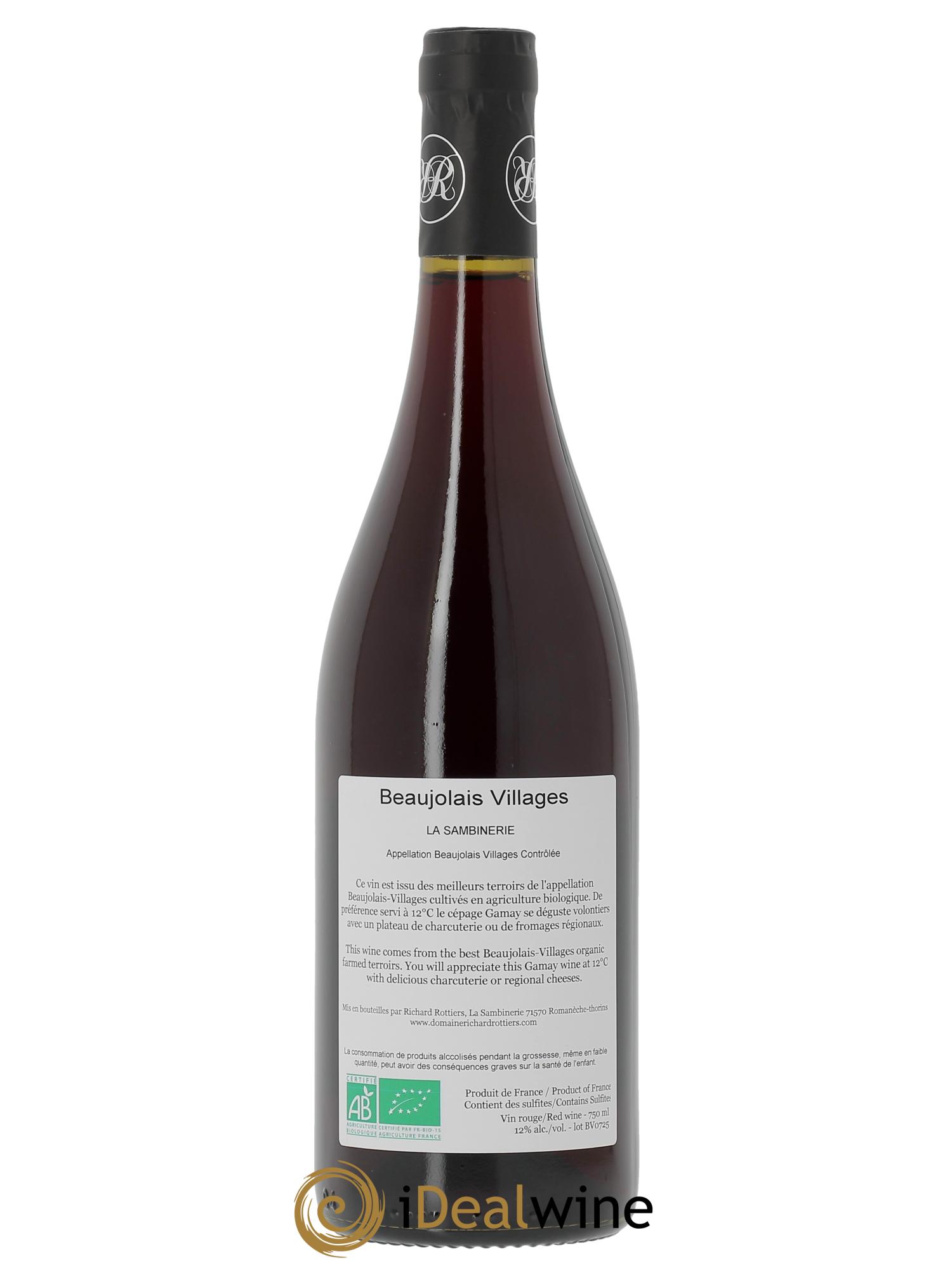 Beaujolais Villages Richard Rottiers  2023 - Lot of 1 bottle - 1