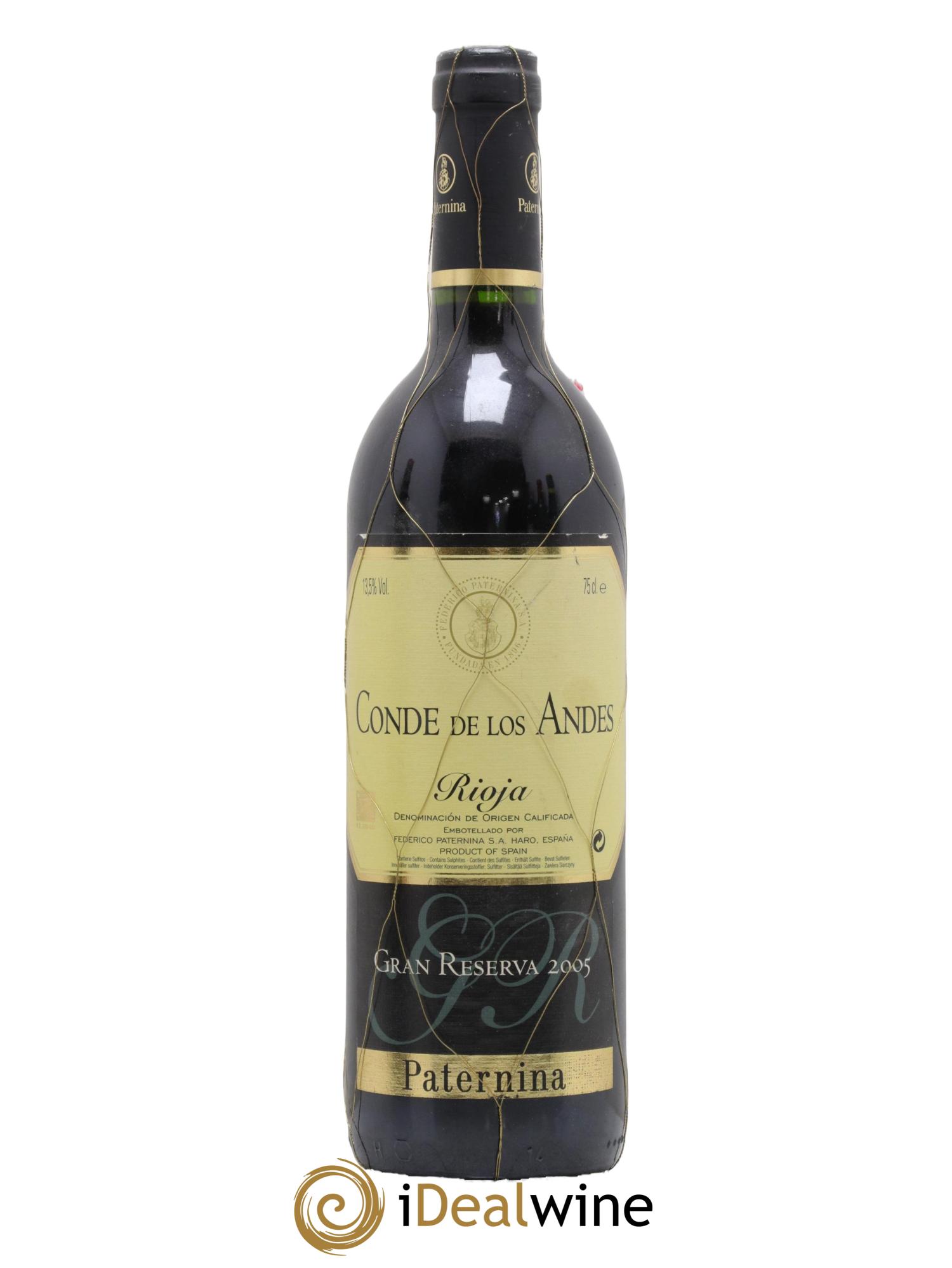Rioja DOCA Conde De Los Andes 2015 - Lot de 1 bouteille - 0