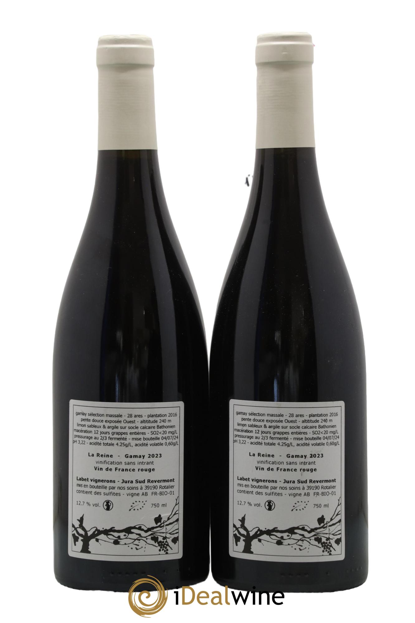 Vin de France Gamay La Reine Labet (Domaine) 2023 - Lot de 2 bouteilles - 1