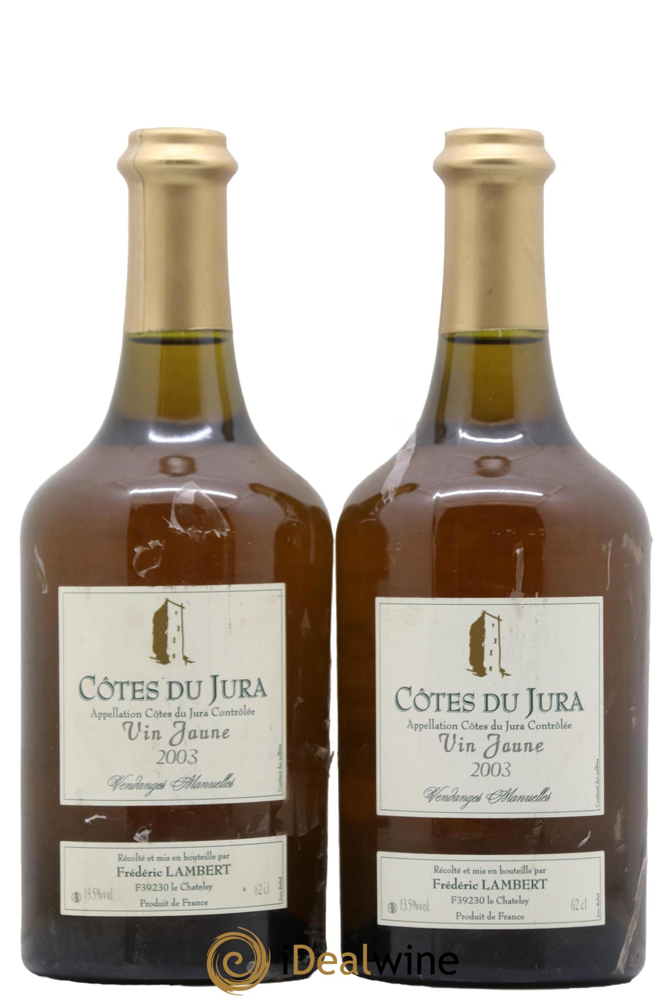 Côtes du Jura Vin Jaune Lambert Frederic 2003 - Lot de 2 clavelins - 0