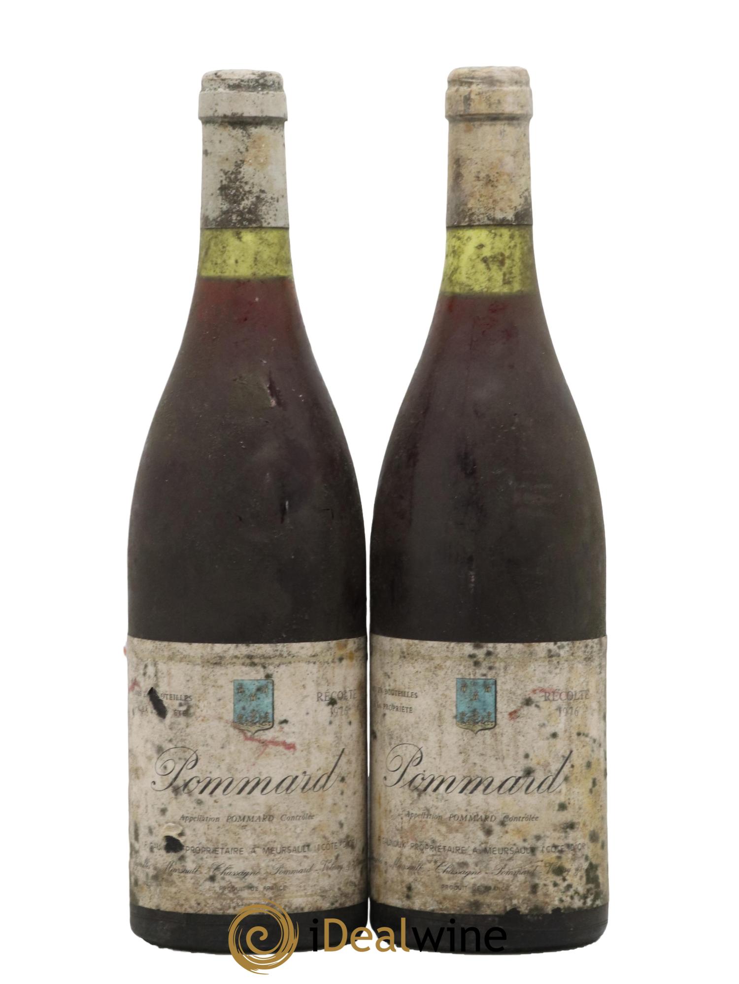 Pommard Domaine Francois Gaunoux 1976 - Lot de 2 bouteilles - 0