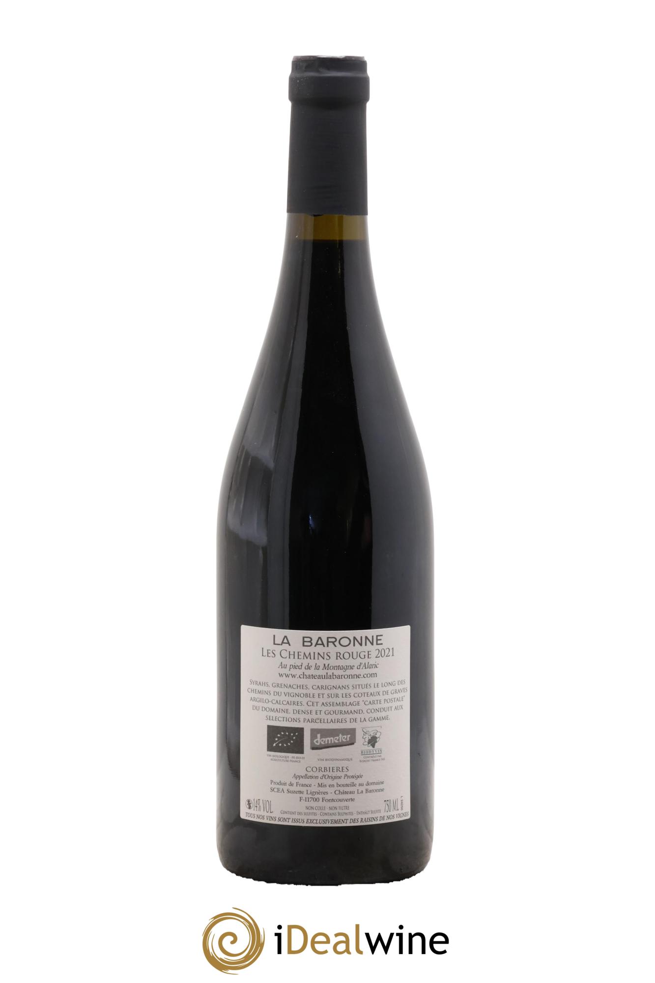 Corbières Les Chemins Château La Baronne 2021 - Lot of 1 bottle - 1