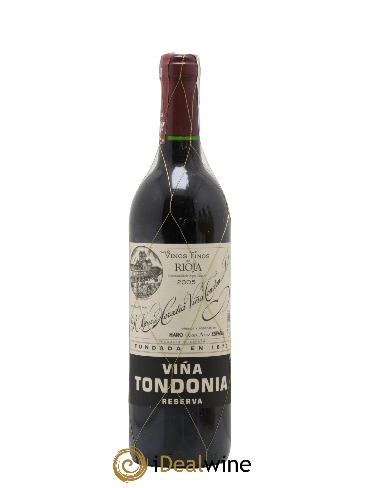 Rioja DOCA Reserva Vina Tondonia R. Lopez de Heredia 2005 - Posten von 1 Flasche - 0