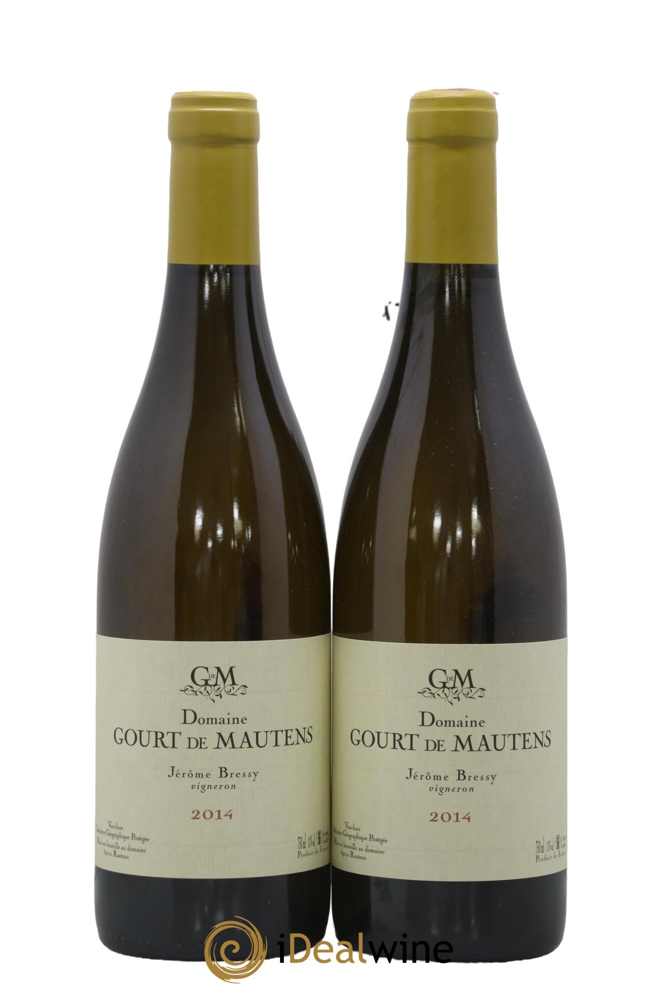 Vaucluse (Vin de Pays de Vaucluse) Domaine Gourt de Mautens - Jérôme Bressy 2014 - Lot de 2 bouteilles - 0