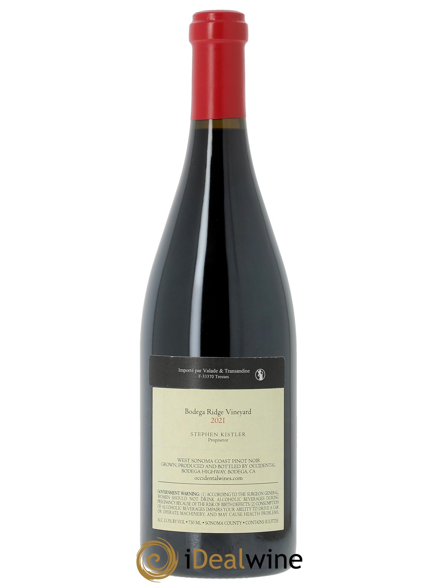 Sonoma Coast Occidental Bodega Ridge Vineyard 2021 - Posten von 1 Flasche - 1