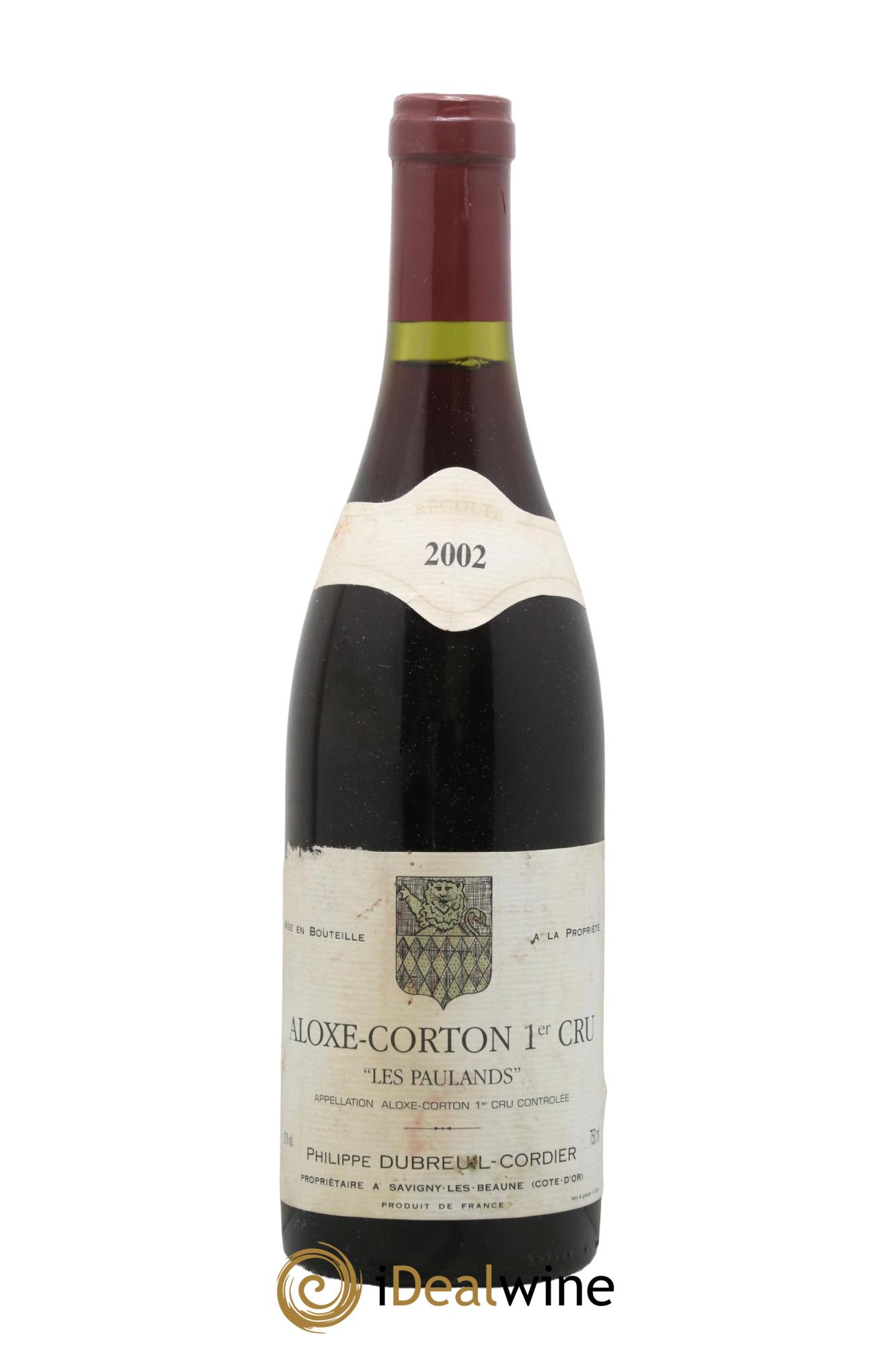 Aloxe-Corton 1er Cru Les Paulands Philippe Dubreuil Cordier 2002 - Lot of 1 bottle - 0