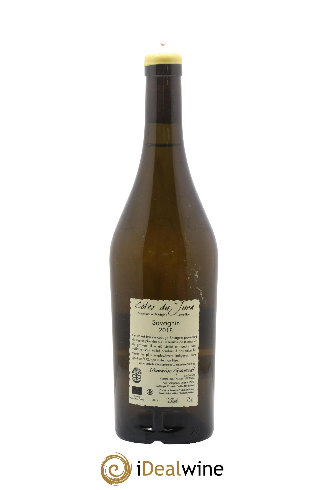 Côtes du Jura Les Grands Teppes Savagnin (sous voile) Jean-François Ganevat (Domaine) 2018 - Lot of 1 bottle - 1